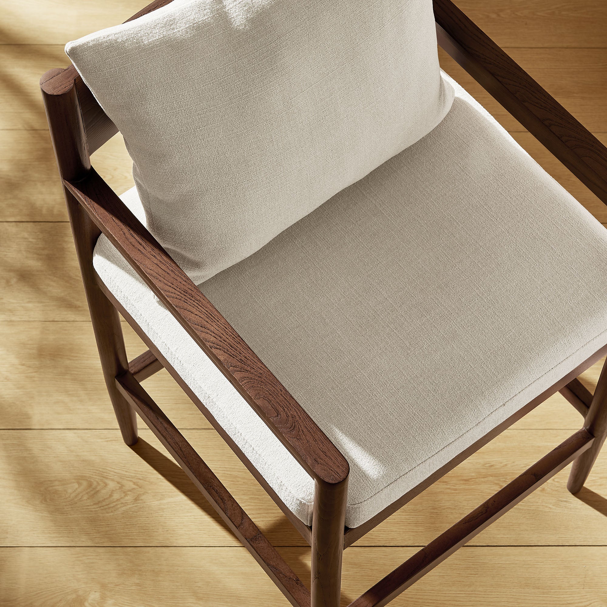 Remington Wood Counter Stool, Salt