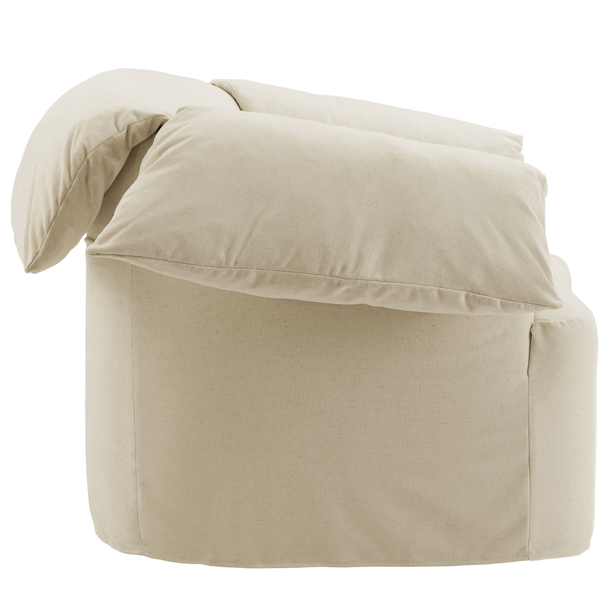 Lark Slipcovered Fabric Oversized Armchair, Linen
