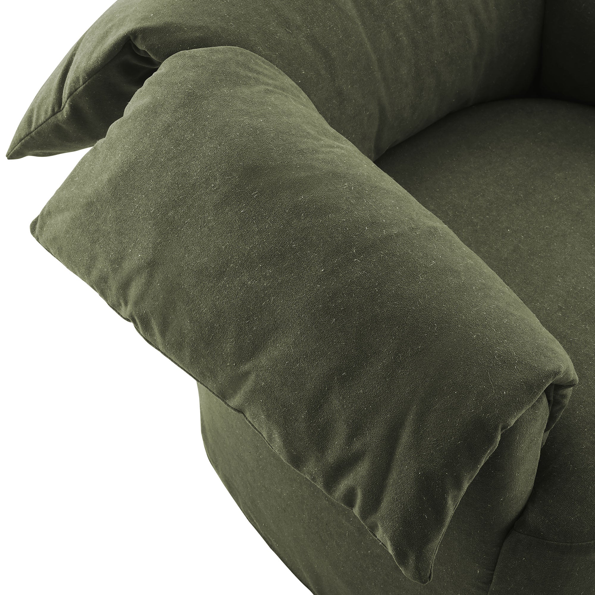 Lark Slipcovered Fabric Oversized Armchair, Sage