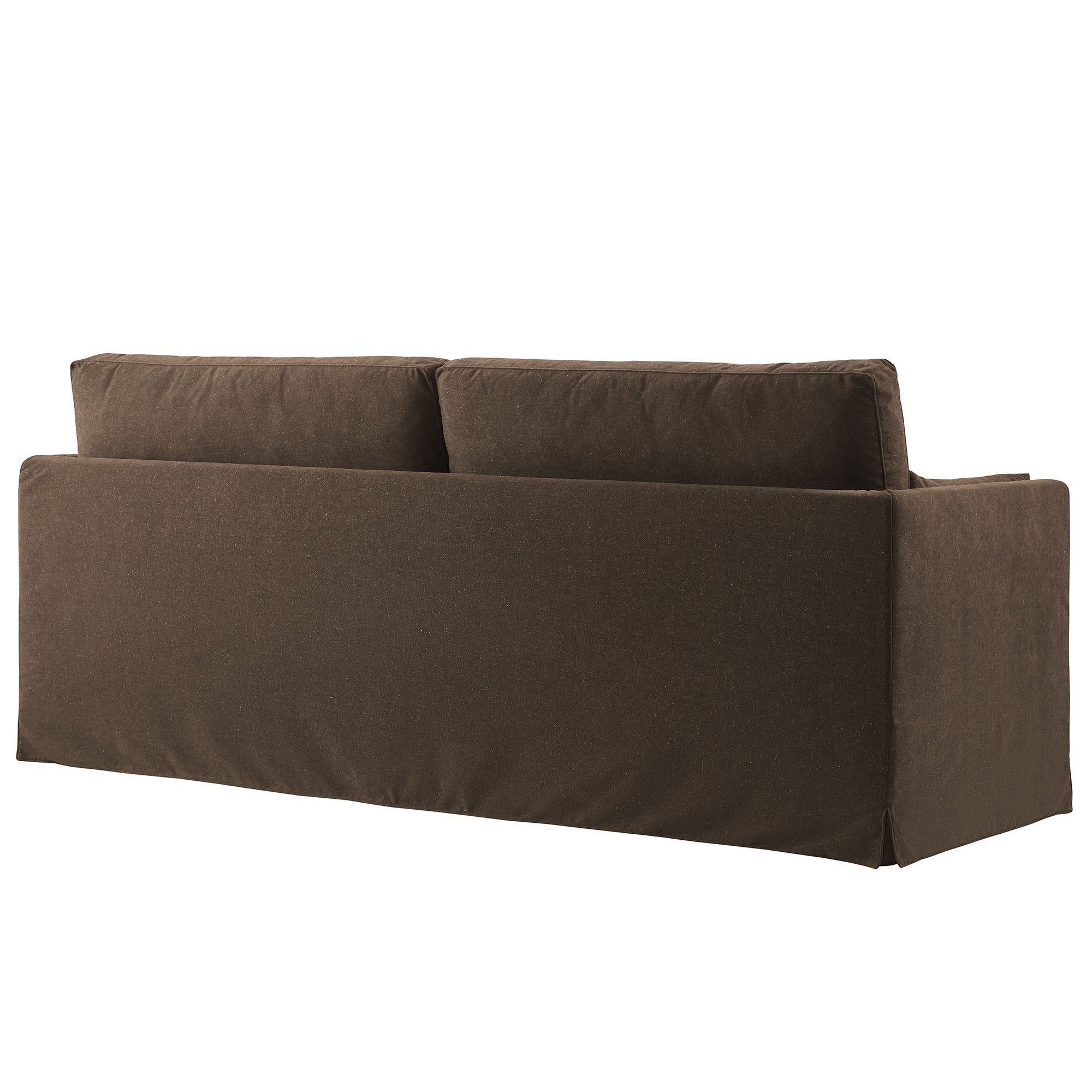 Wellfleet 85" Slipcovered Fabric Sofa, Cocoa