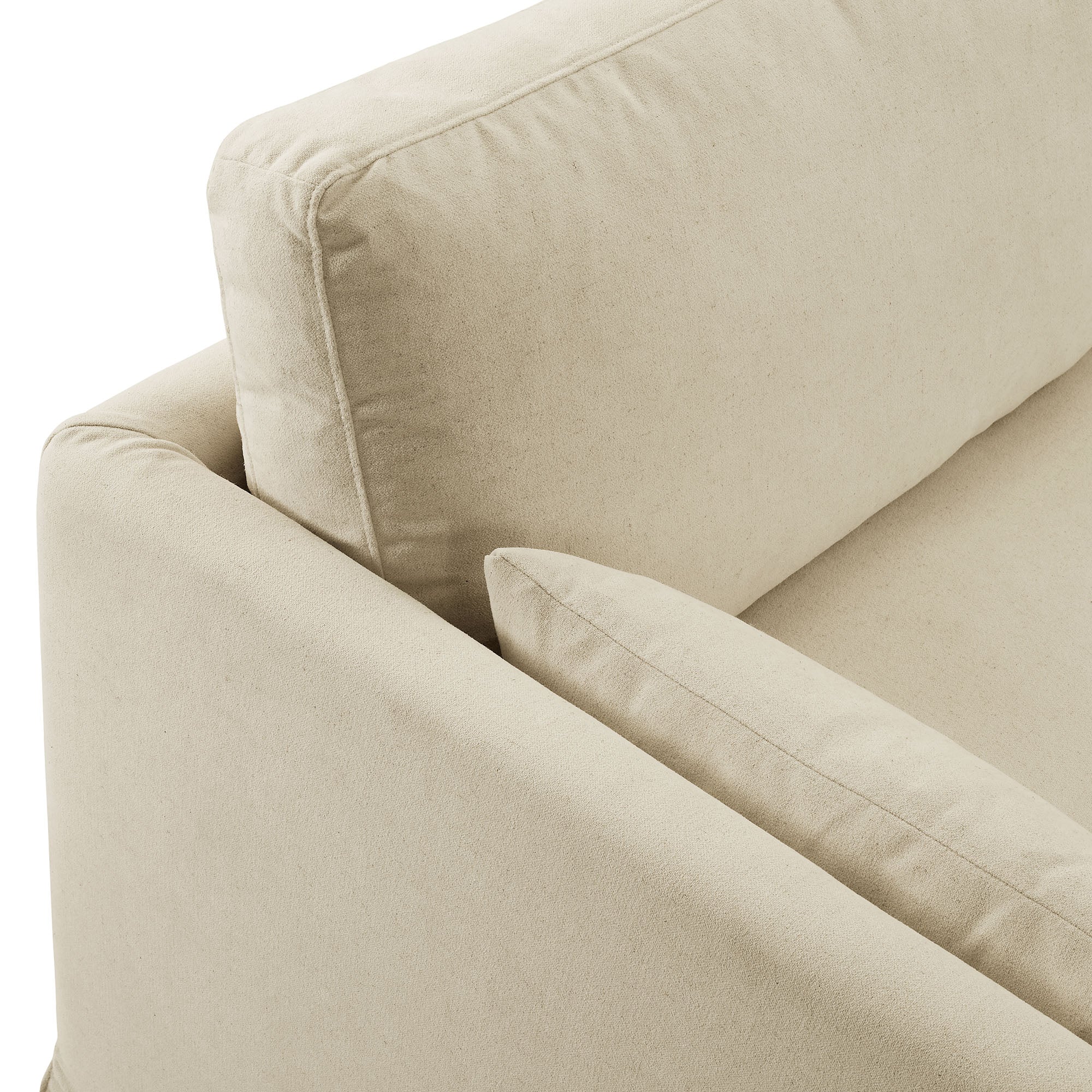Wellfleet 85" Slipcovered Fabric Sofa, Linen