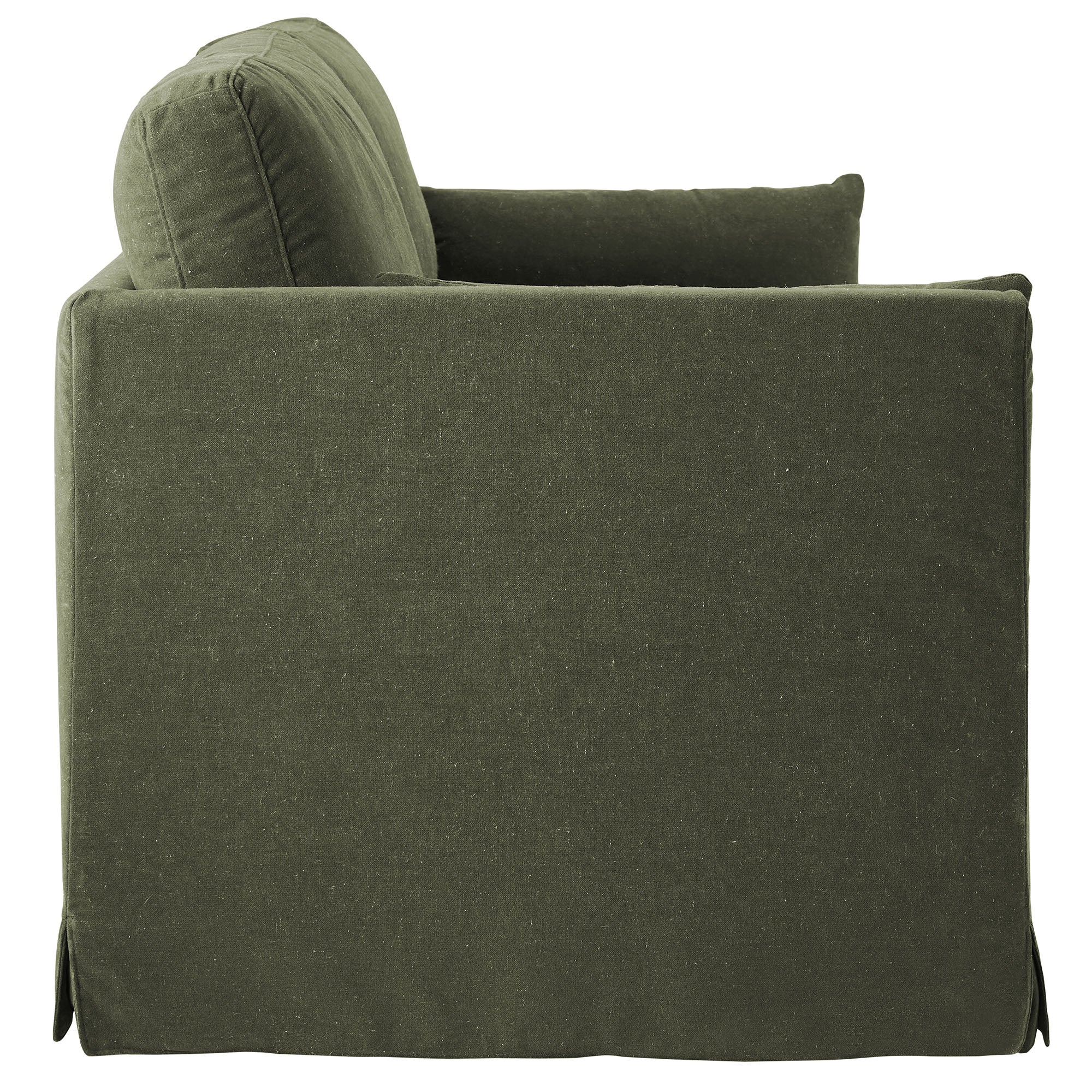 Wellfleet 85" Slipcovered Fabric Sofa, Sage