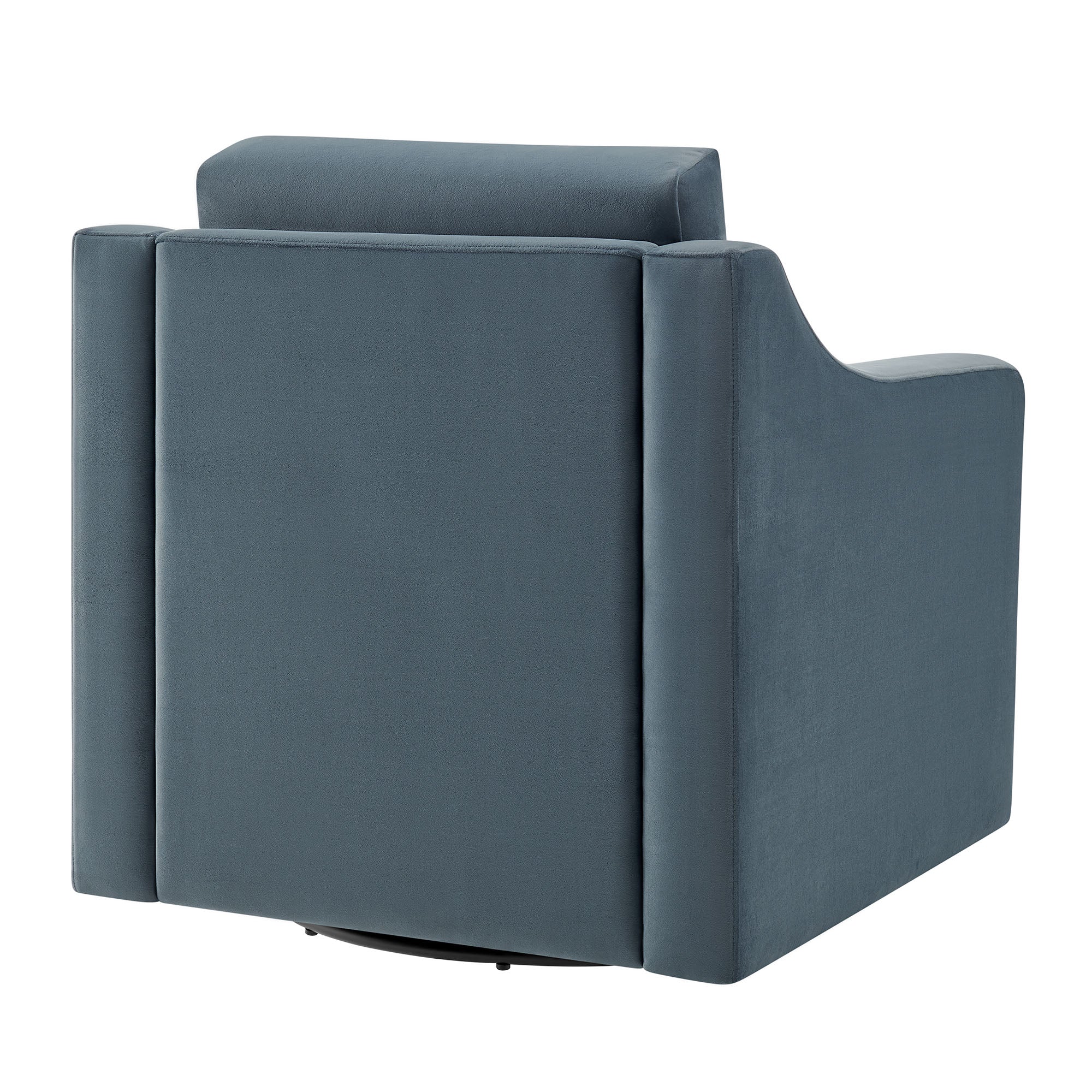 Liora Performance Velvet Armchair, Cadet Blue