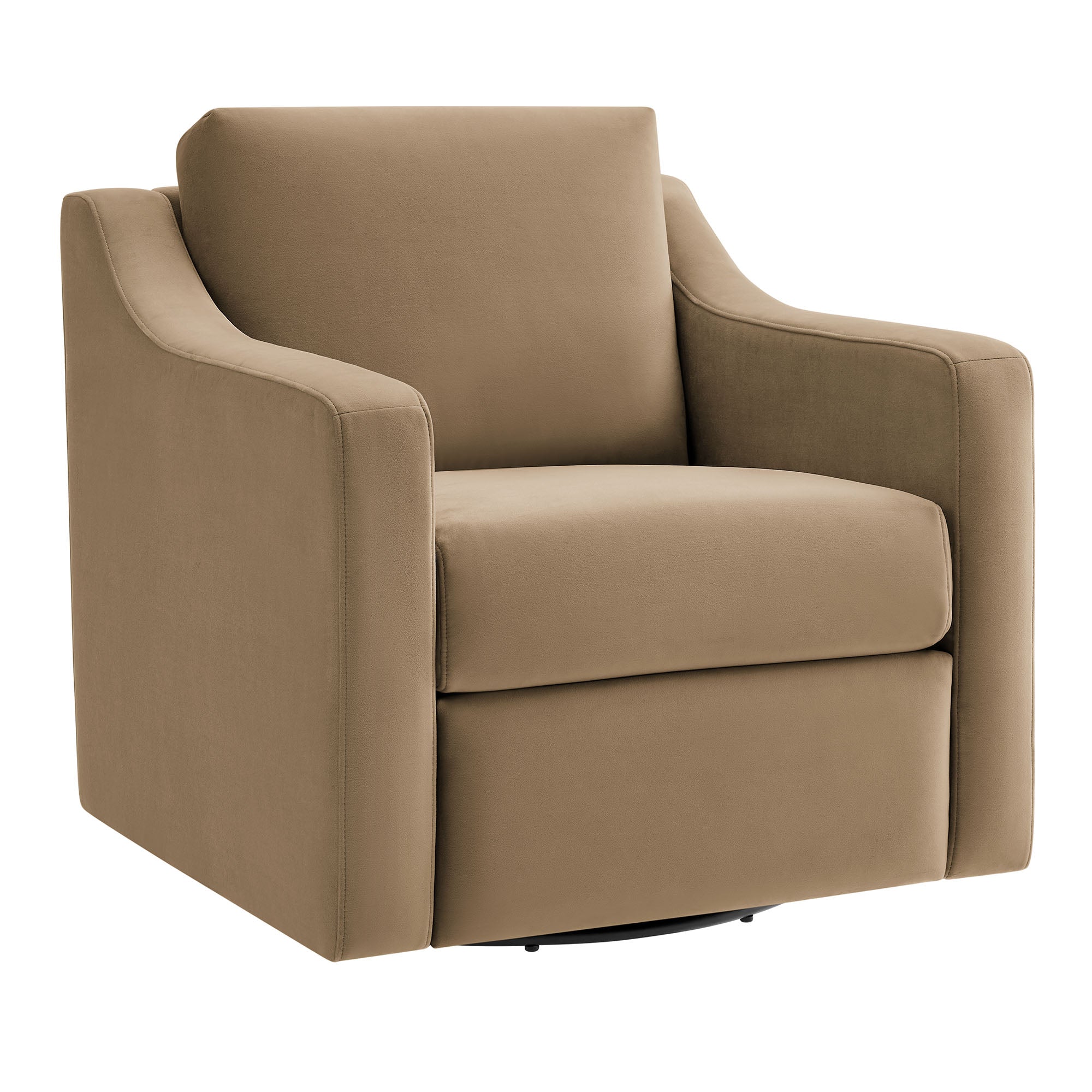Liora Performance Velvet Armchair, Taupe