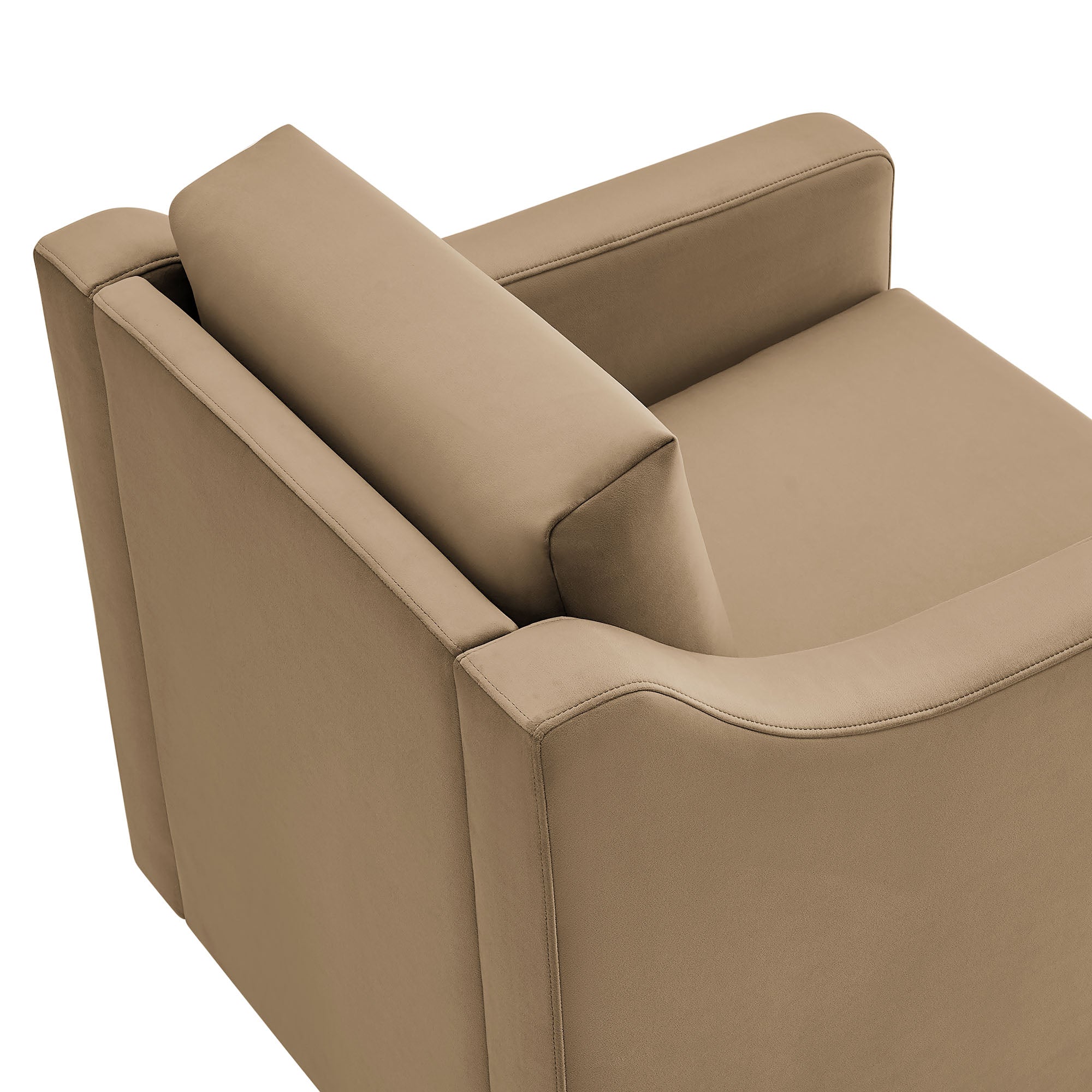 Liora Performance Velvet Armchair, Taupe