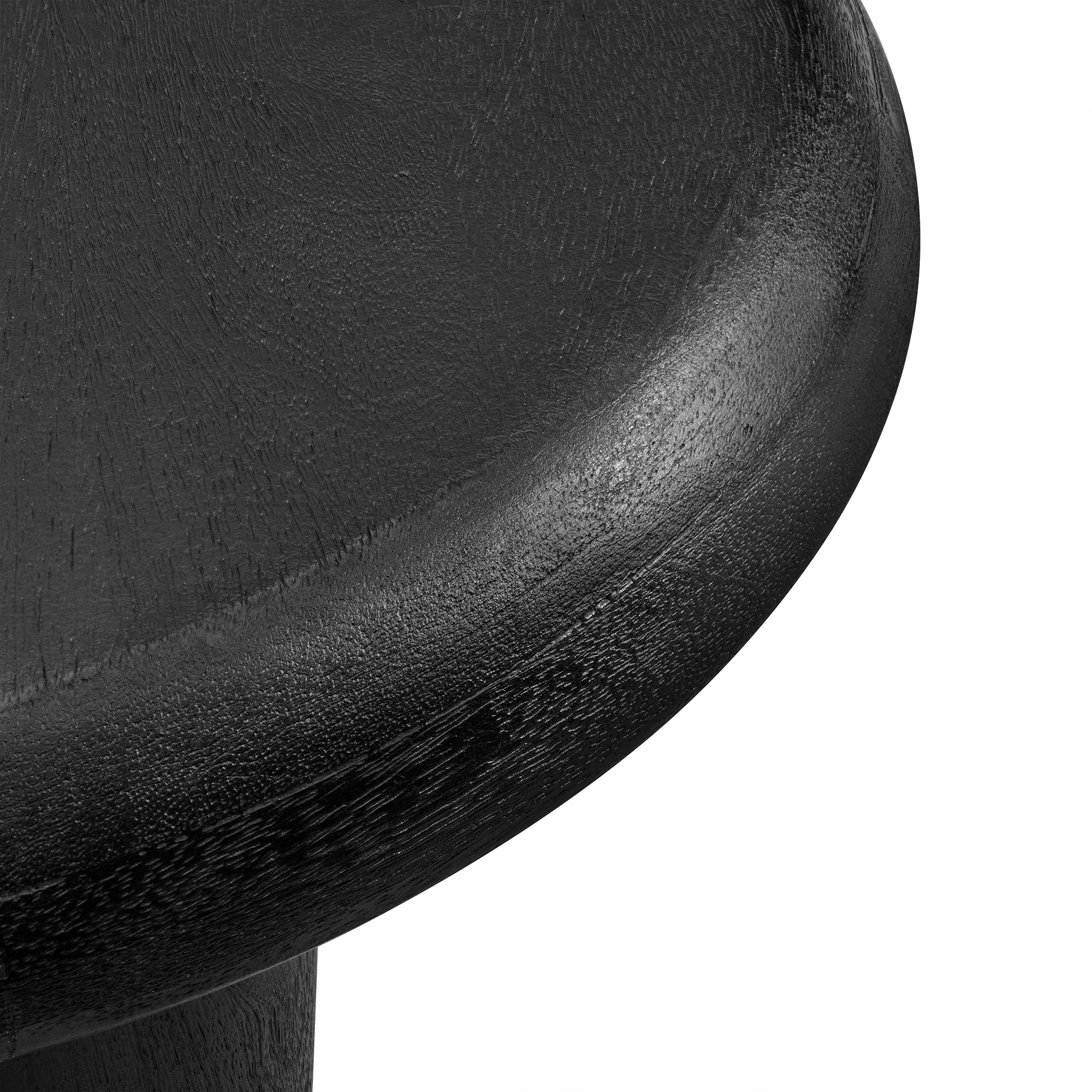 Mavina Mango Wood Side Table, Black