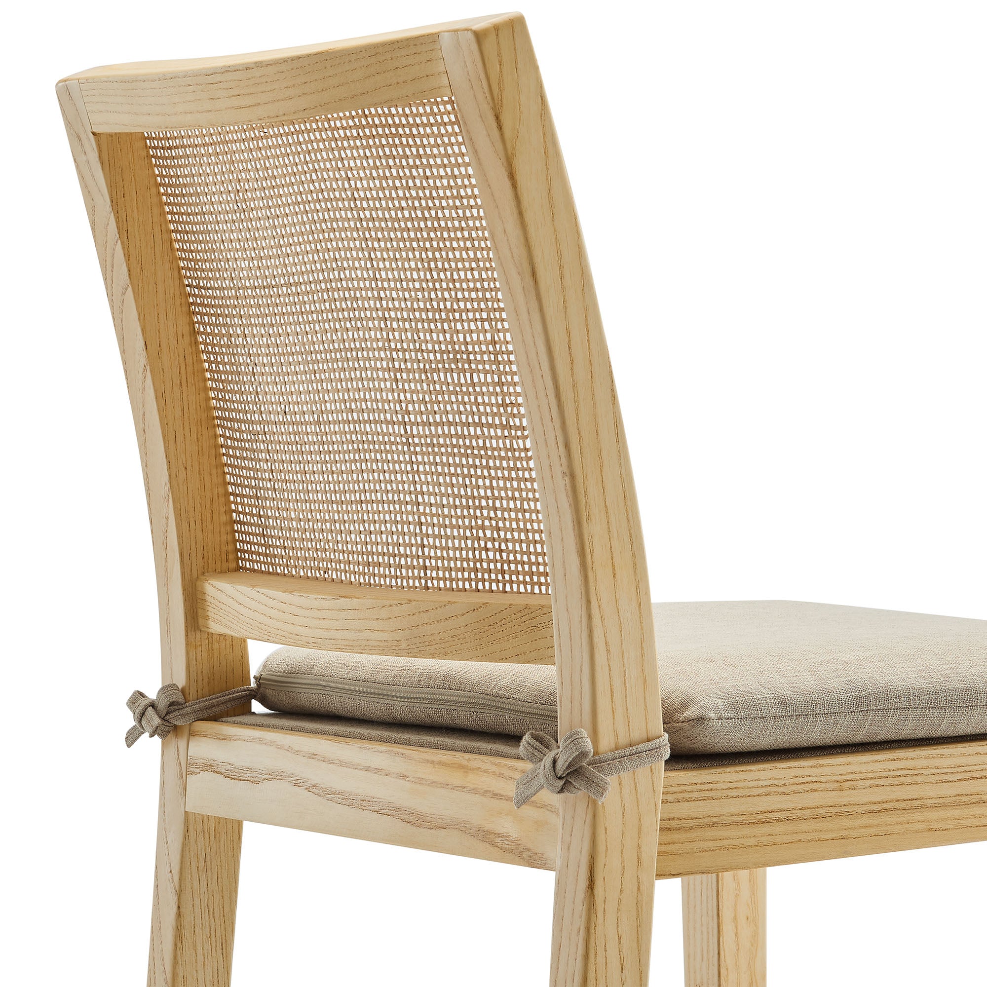 Ovard Wood and Rattan Counter Stool, Natural