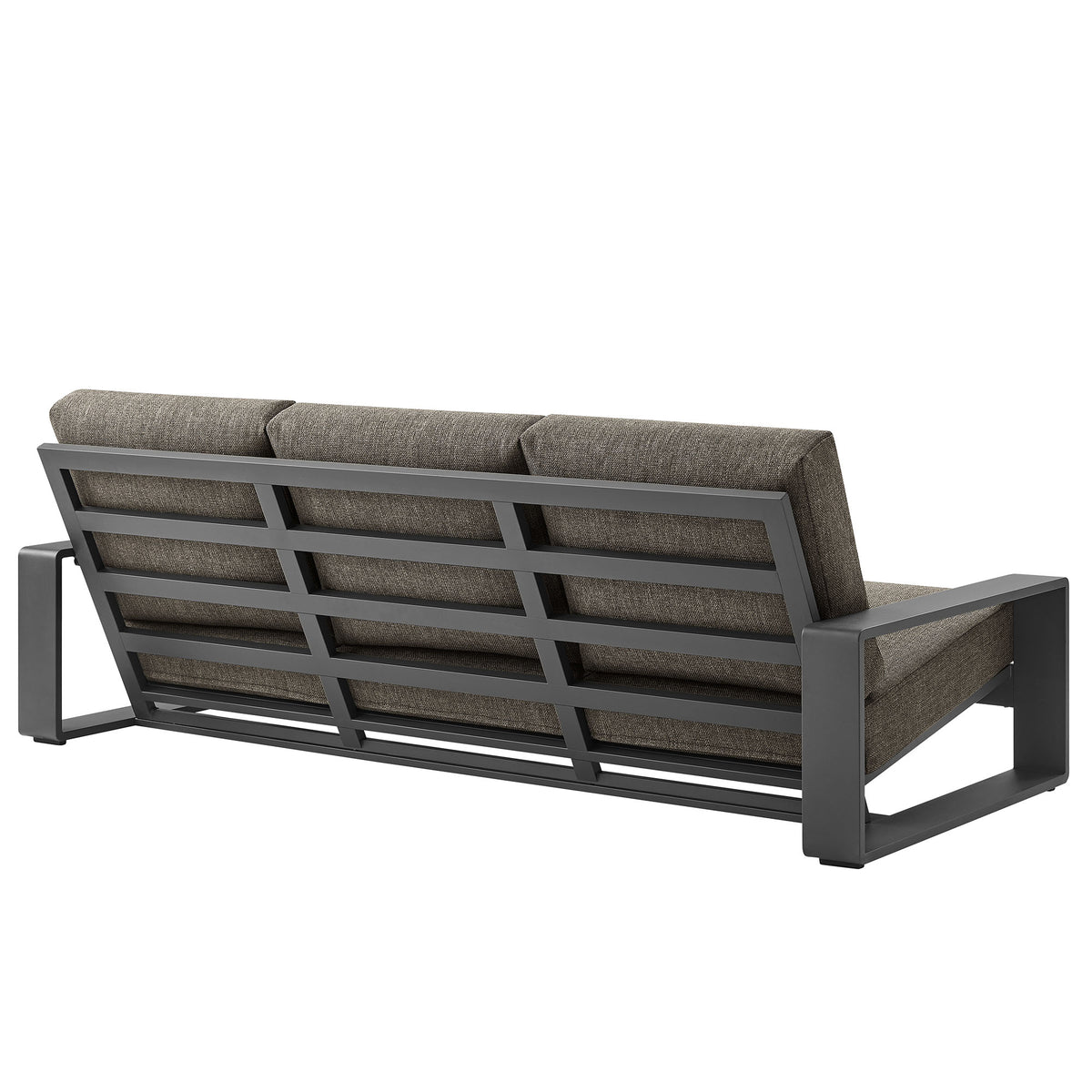 Lirienne 2-Piece Outdoor Patio Aluminum Furniture Set, Smoke