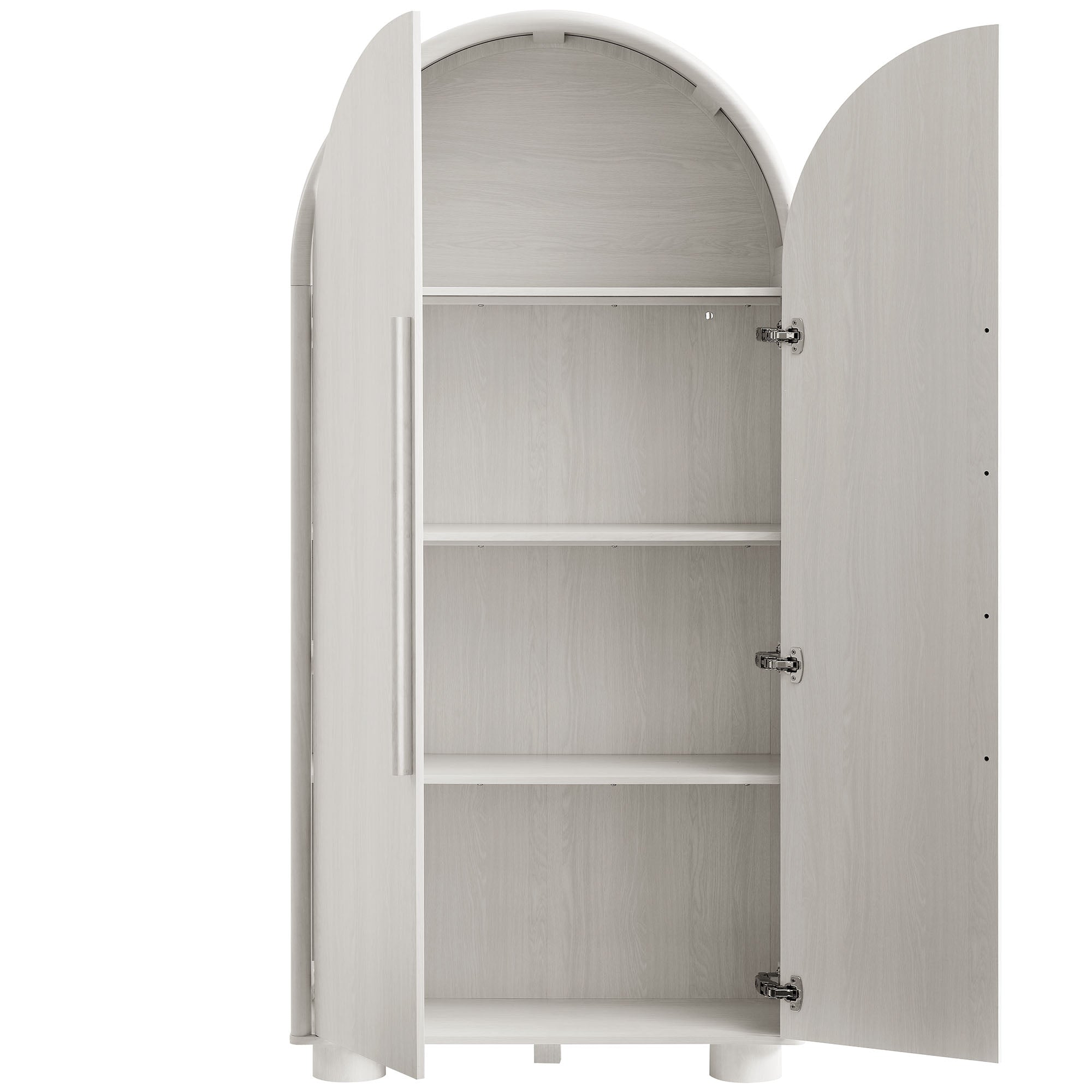 Bellamy Tall Arched Storage Cabinet, Ash