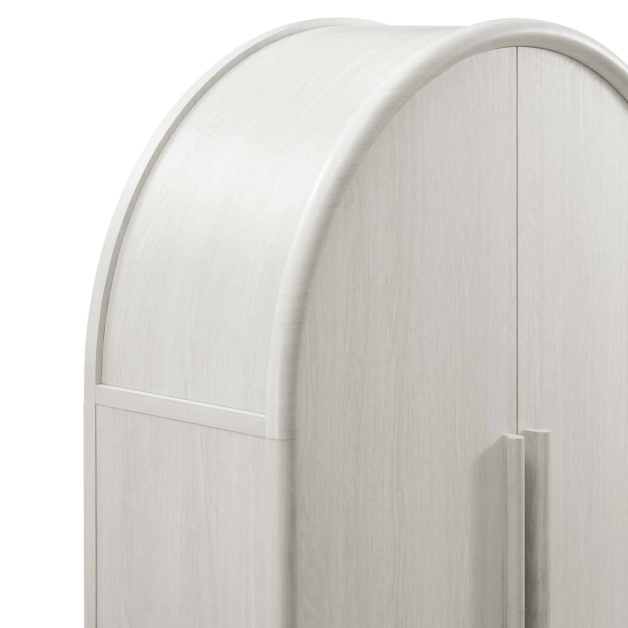 Bellamy Tall Arched Storage Cabinet, Ash