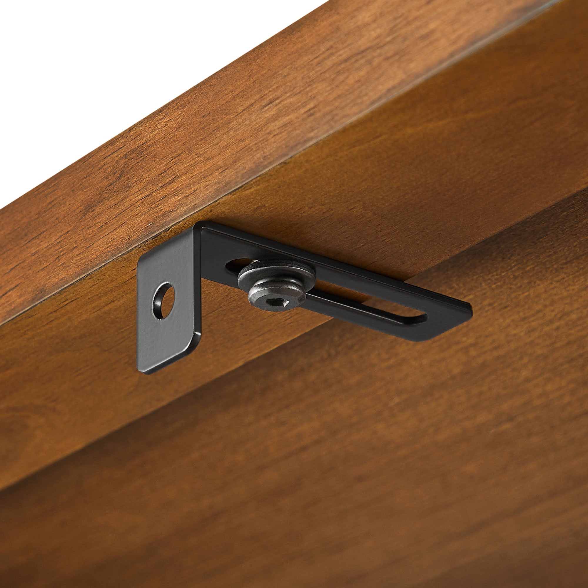 Vexley 72 Inch Large Arched Bookshelf, Walnut