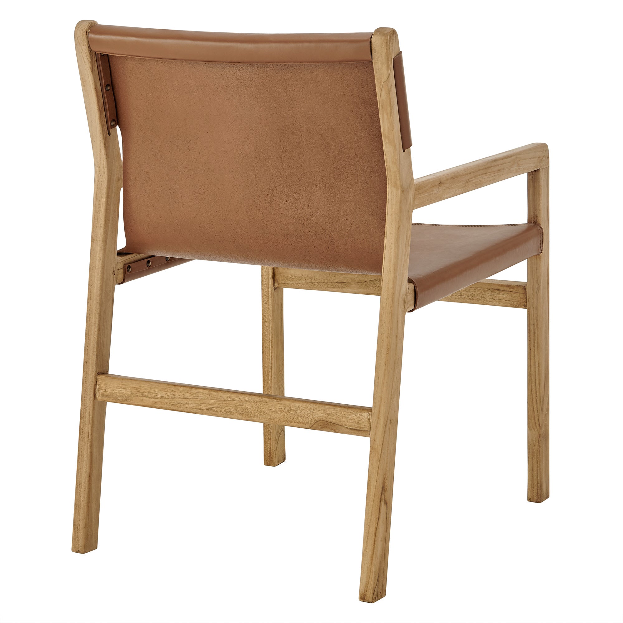Sonora Leather Dining Chair, Chestnut Tan