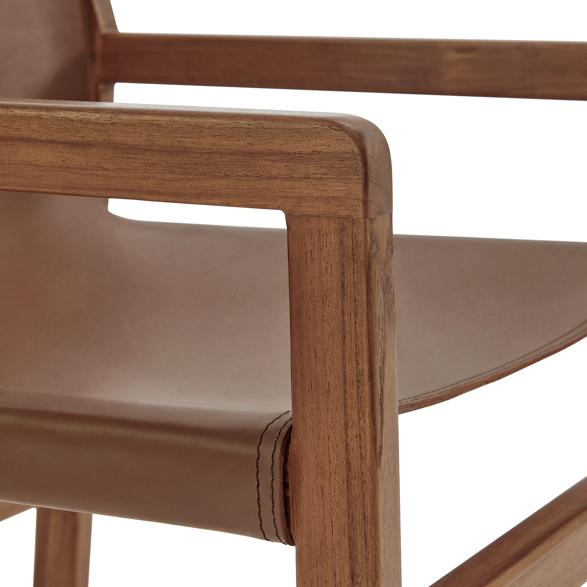 Sonora Leather Dining Chair, Nutmeg Brown
