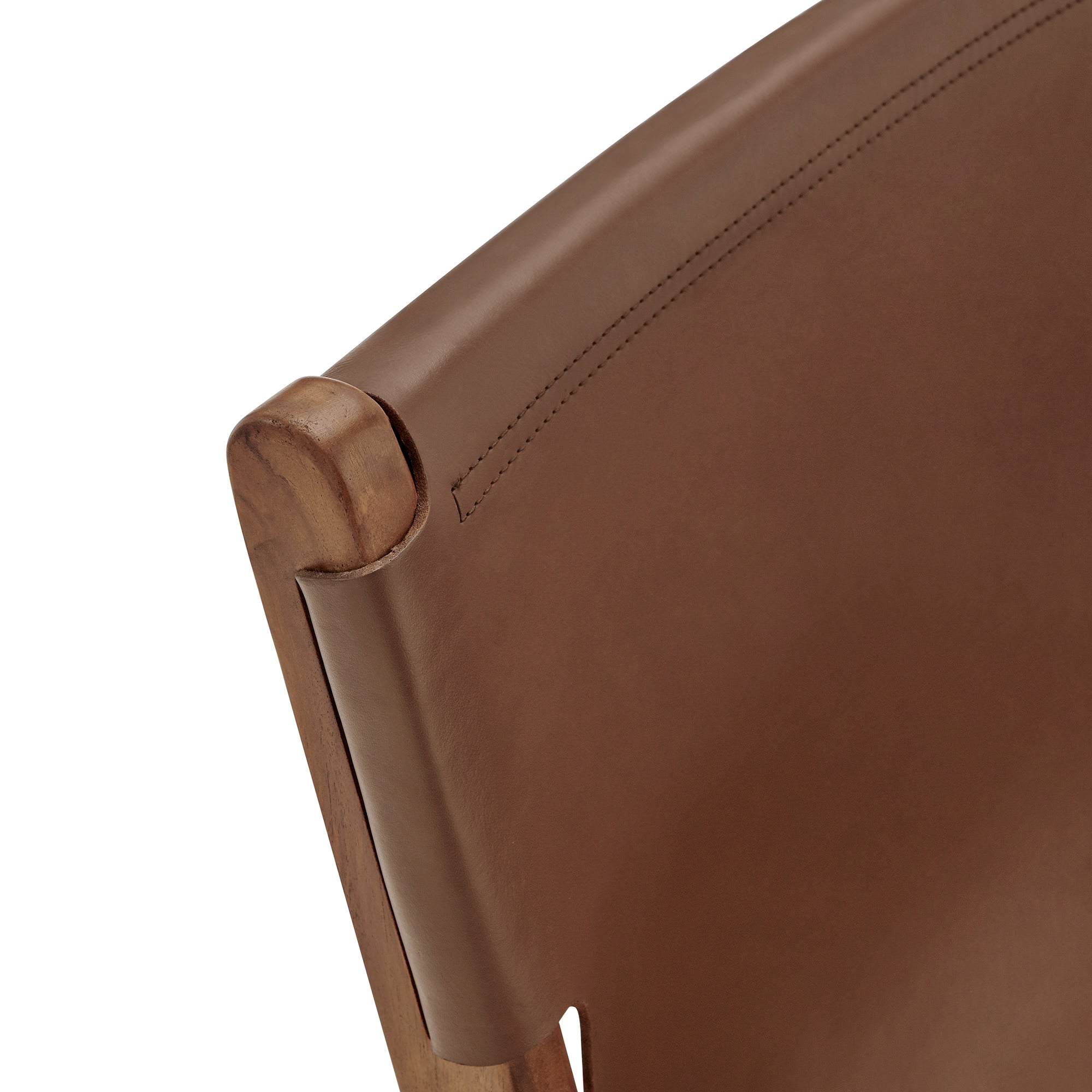 Sonora Leather Dining Chair, Nutmeg Brown