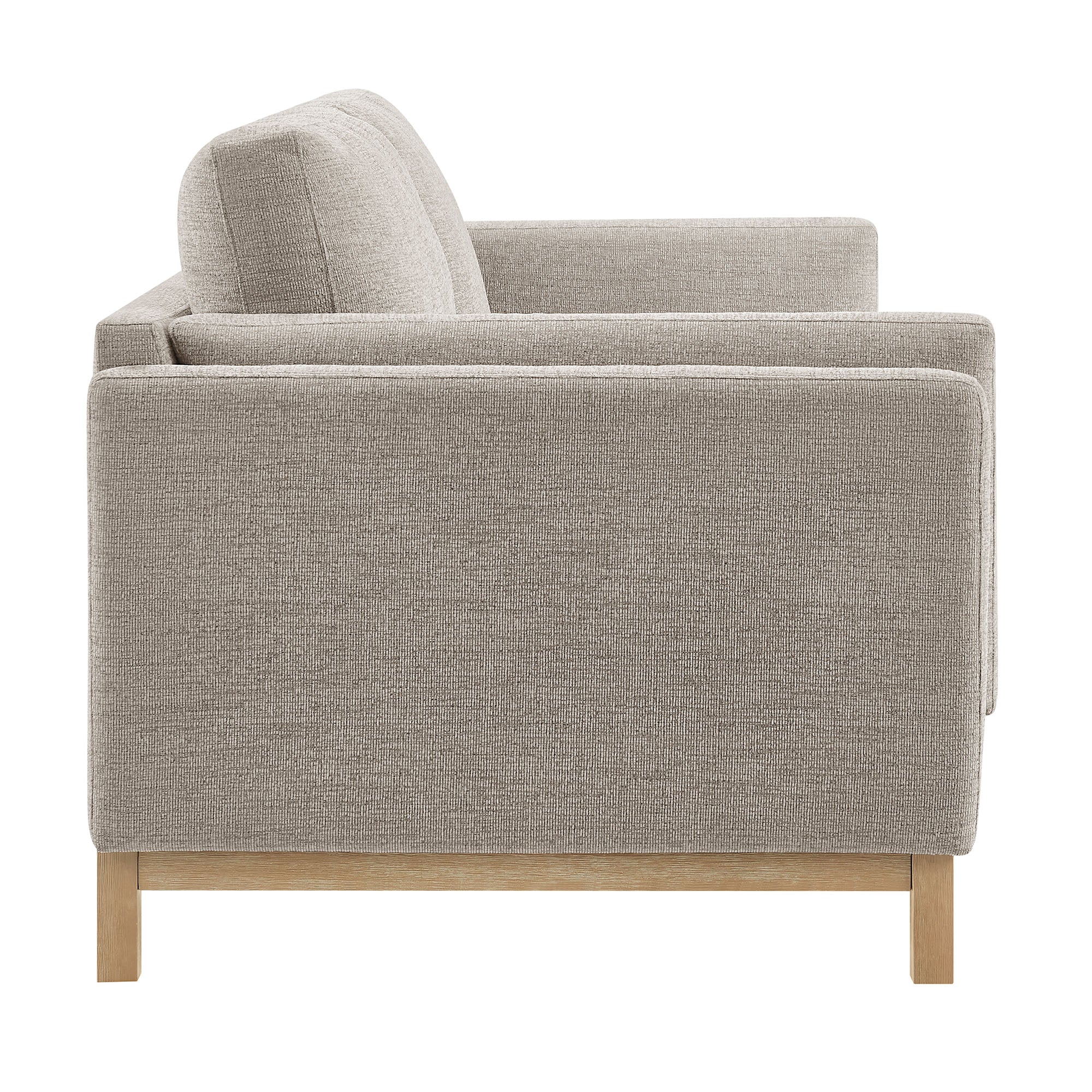 Roscoe 81 inch Fabric Sofa, Pewter