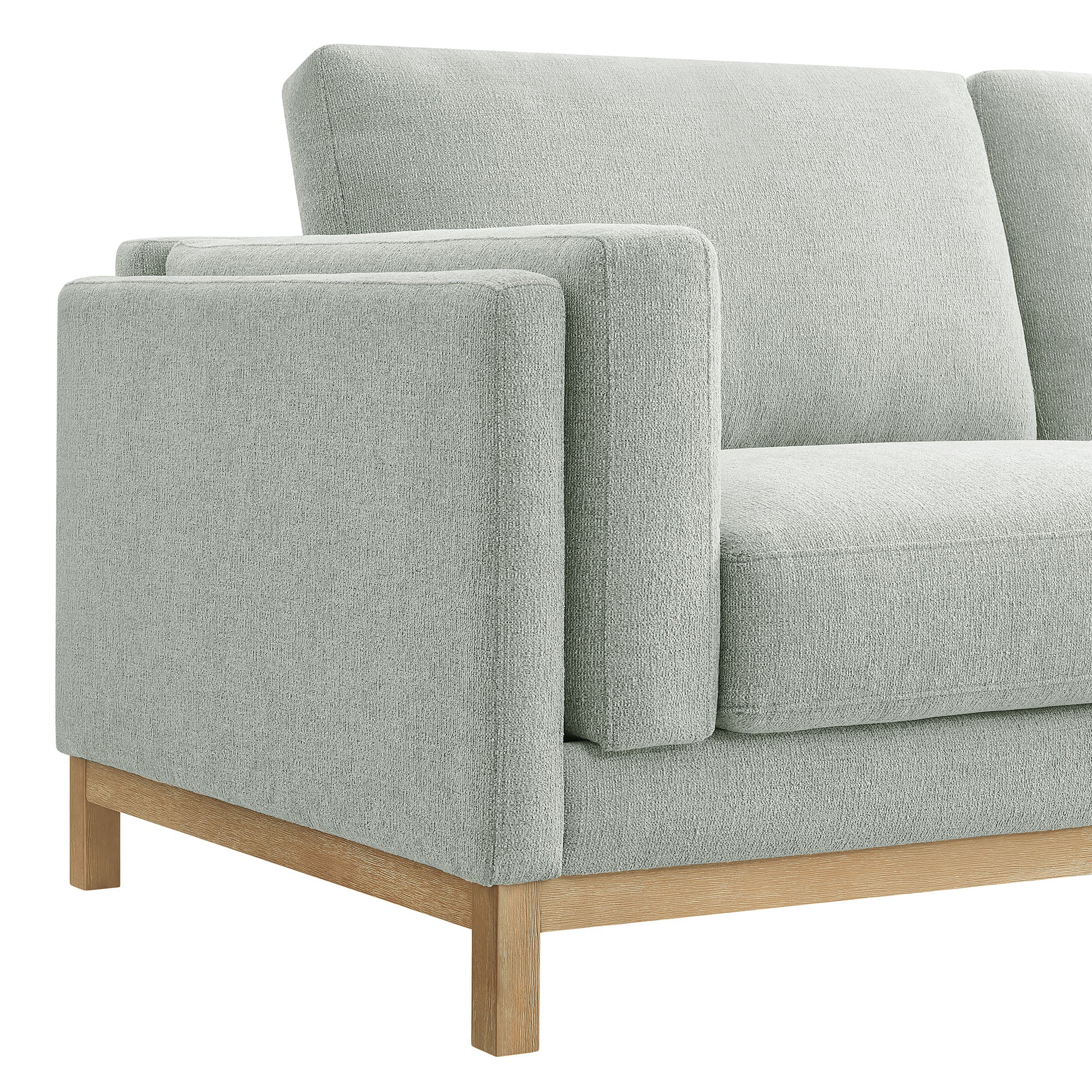Roscoe 63 inch Fabric Loveseat, Mist