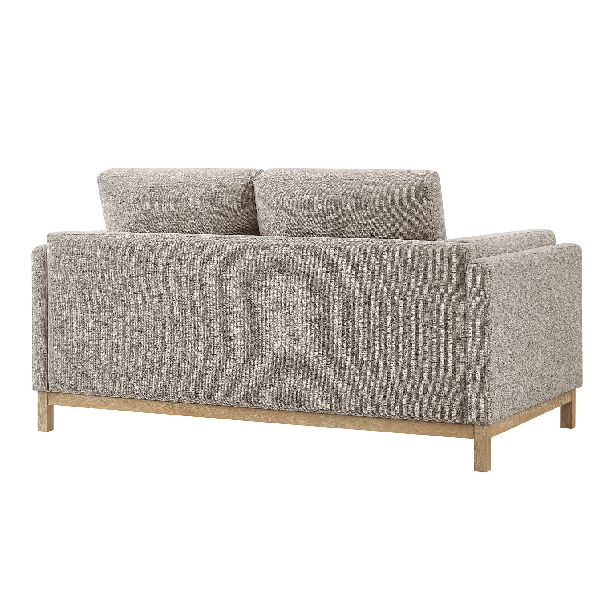 Roscoe 63 inch Fabric Loveseat, Pewter