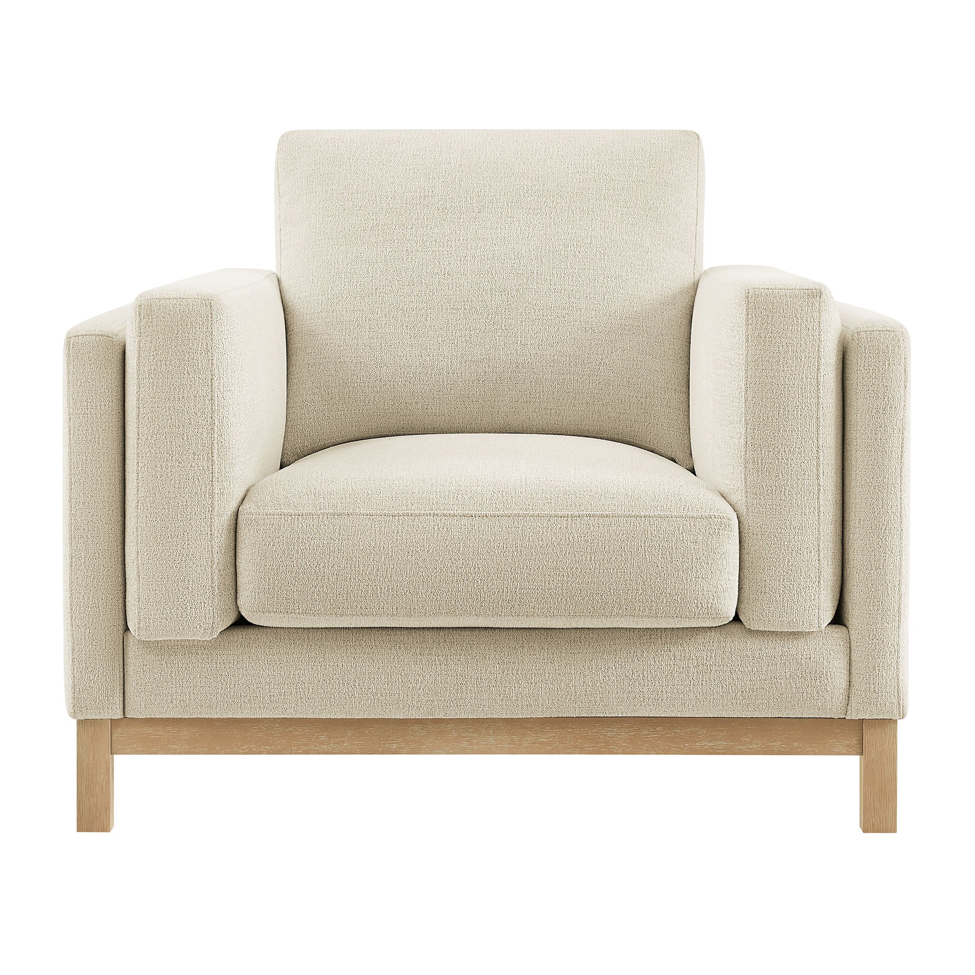 Roscoe Fabric Armchair, Ivory