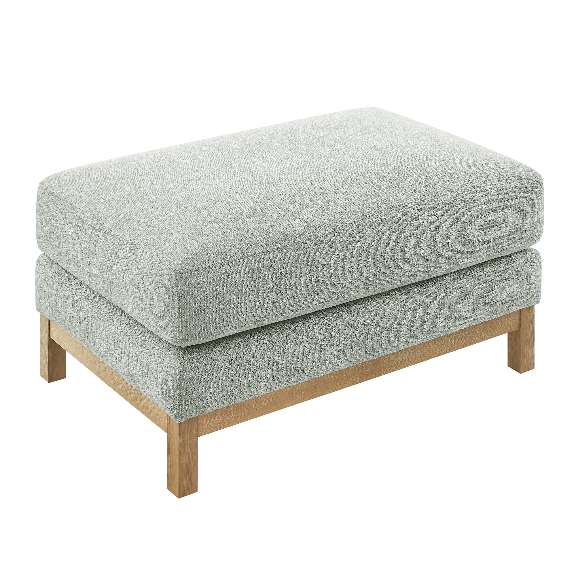 Roscoe Fabric Ottoman, Mist