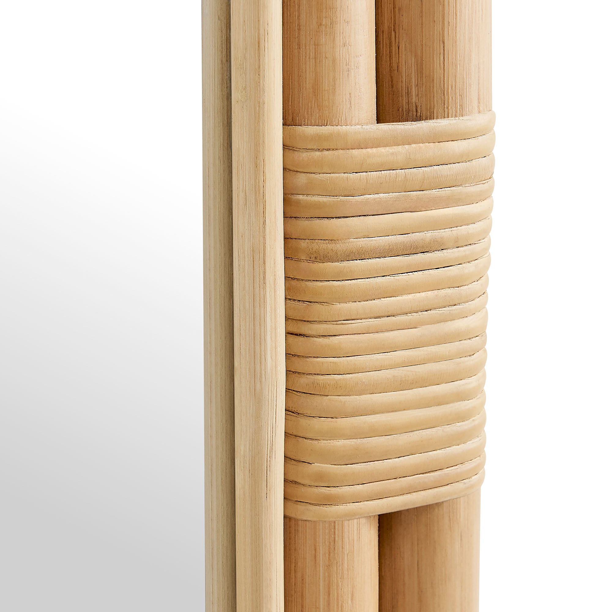 Corsica Oval Rattan Wall Mirror, Natural
