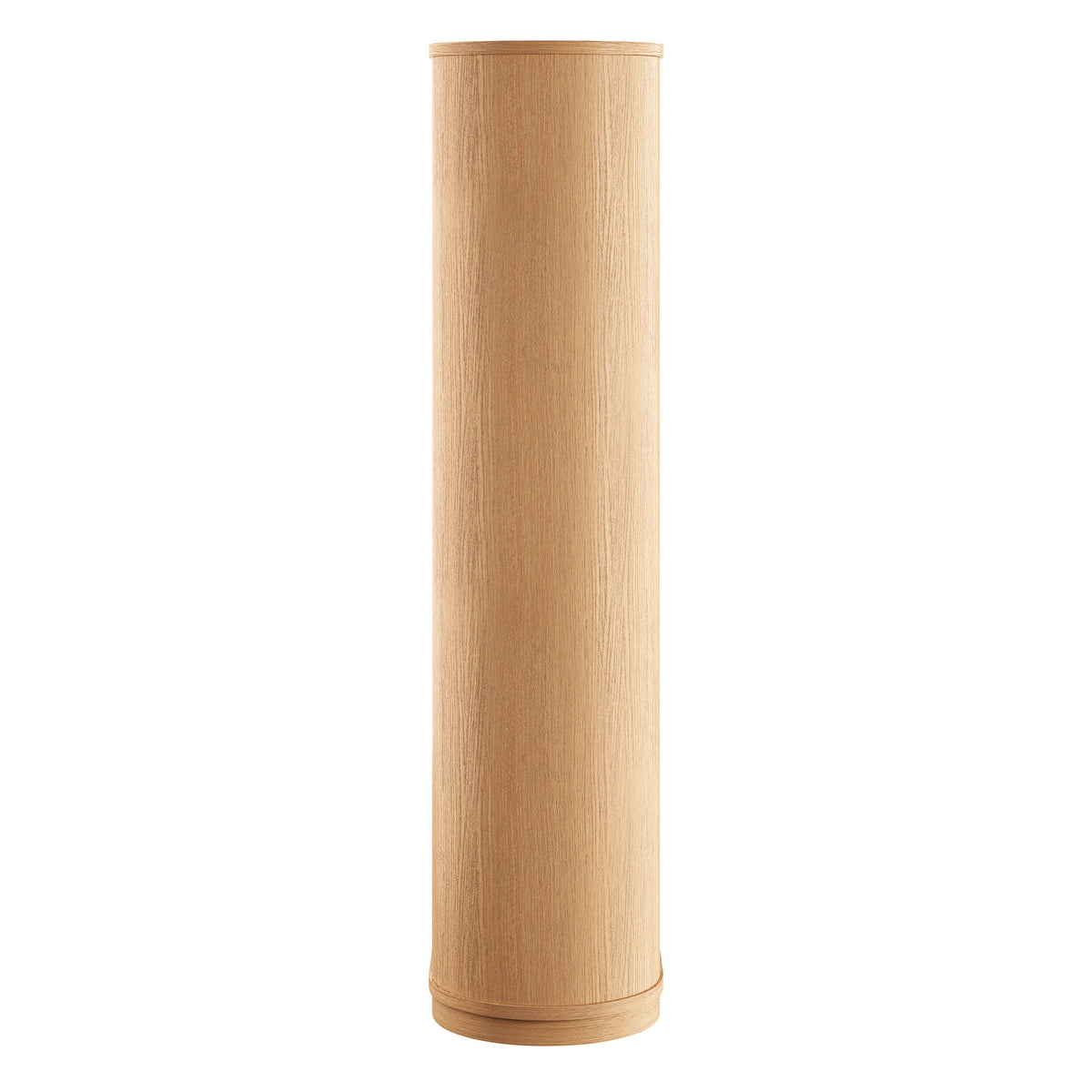 Aspect 74 Inch Curved 4 Tier Bookshelf, Natural