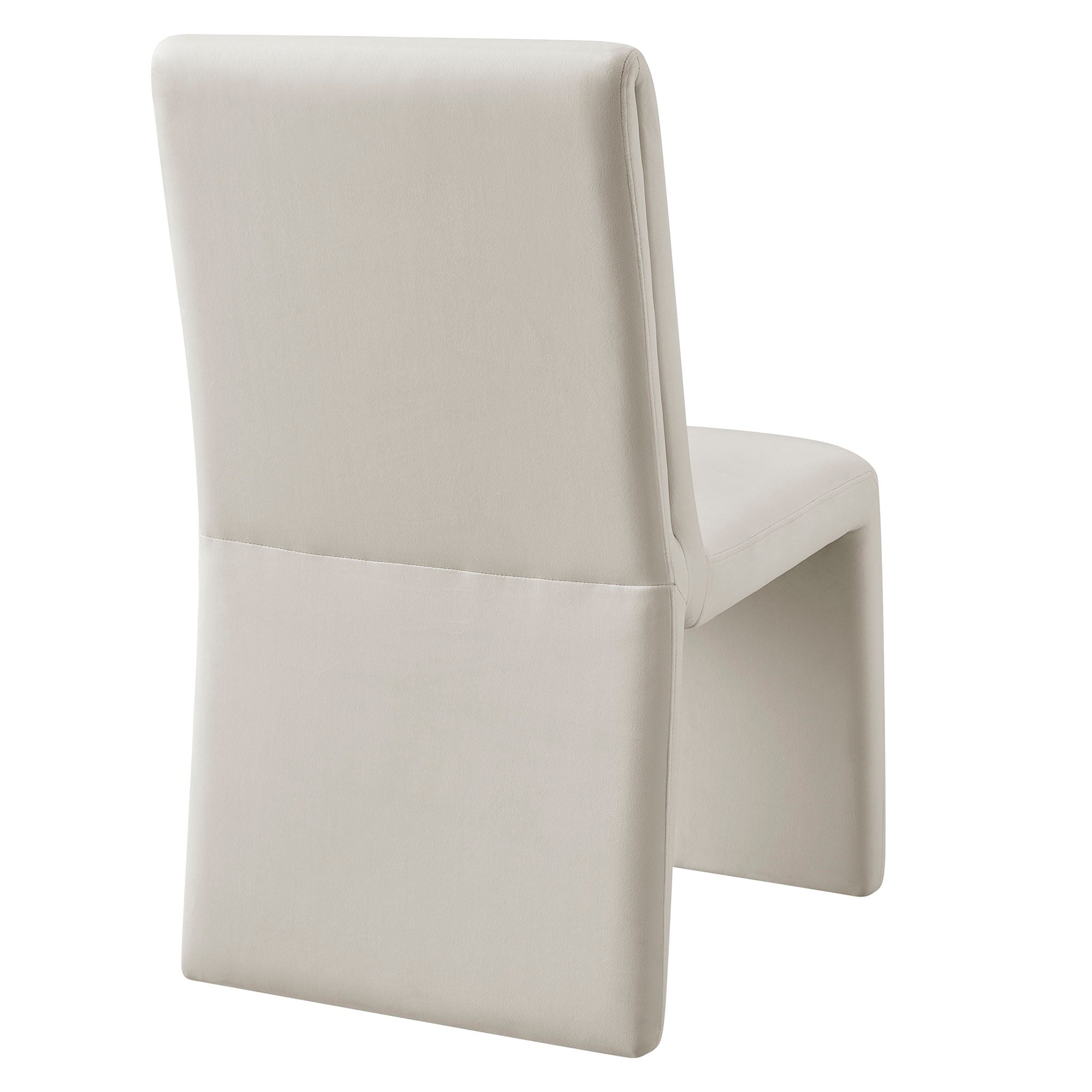 Emory Upholstered Performance Velvet Dining Side Chair, Alabaster