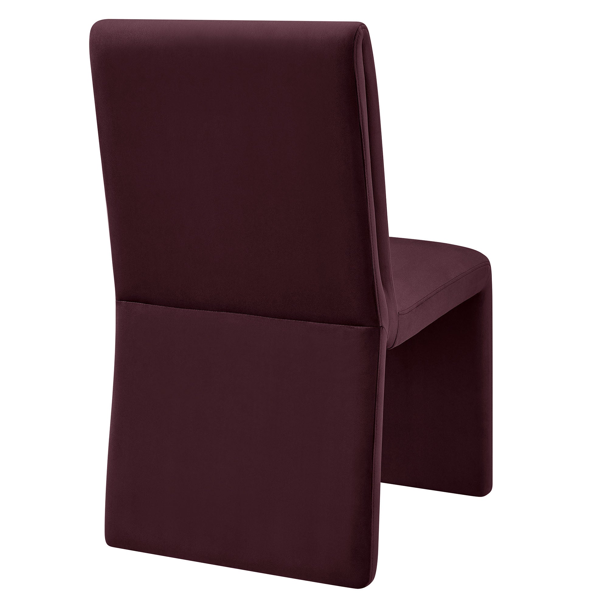 Emory Upholstered Performance Velvet Dining Side Chair, Mulberry