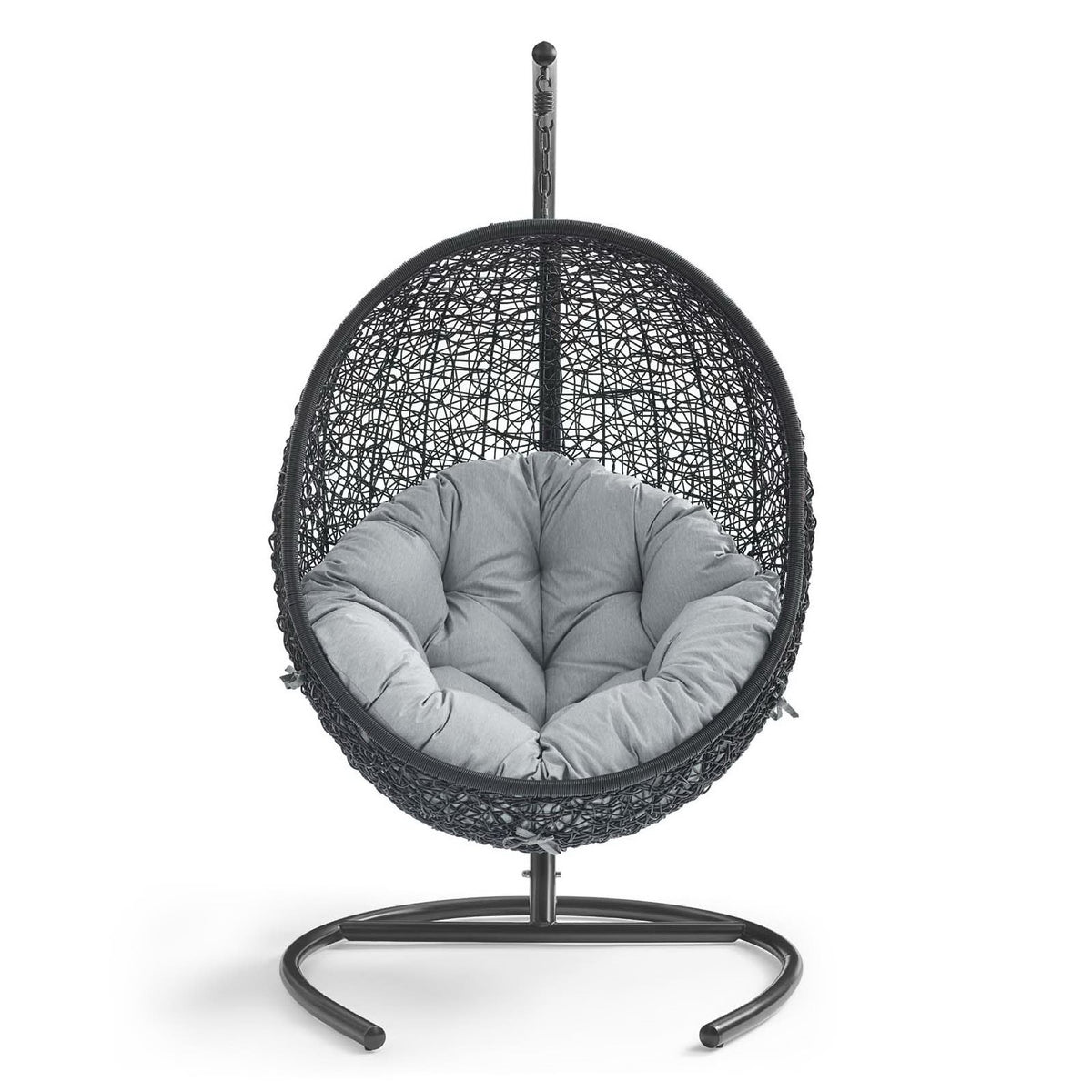 Encase Swing Outdoor Patio Lounge Chair, Gray
