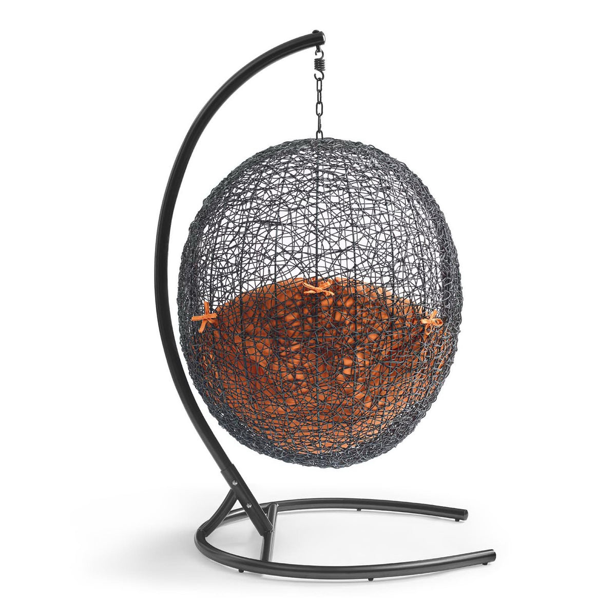Encase Swing Outdoor Patio Lounge Chair, Orange