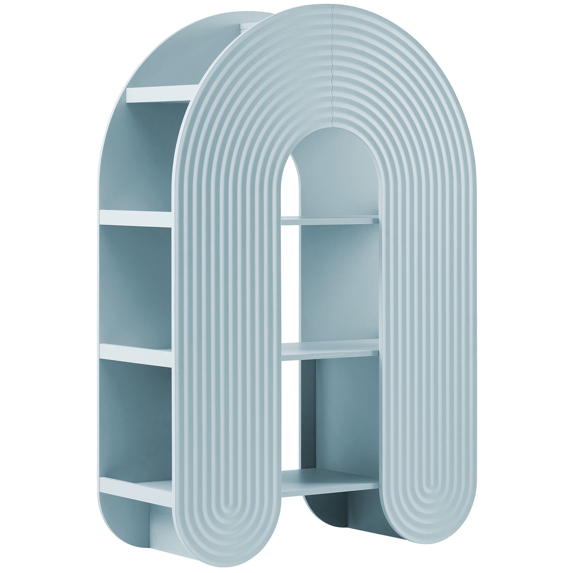 Daydream 58" Arched Bookshelf, Light Blue