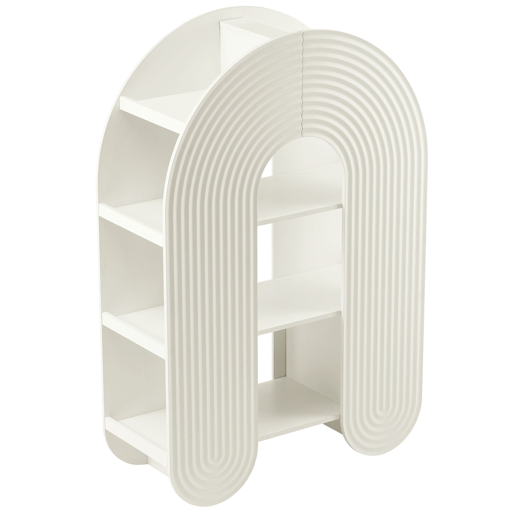 Daydream 58" Arched Bookshelf, White