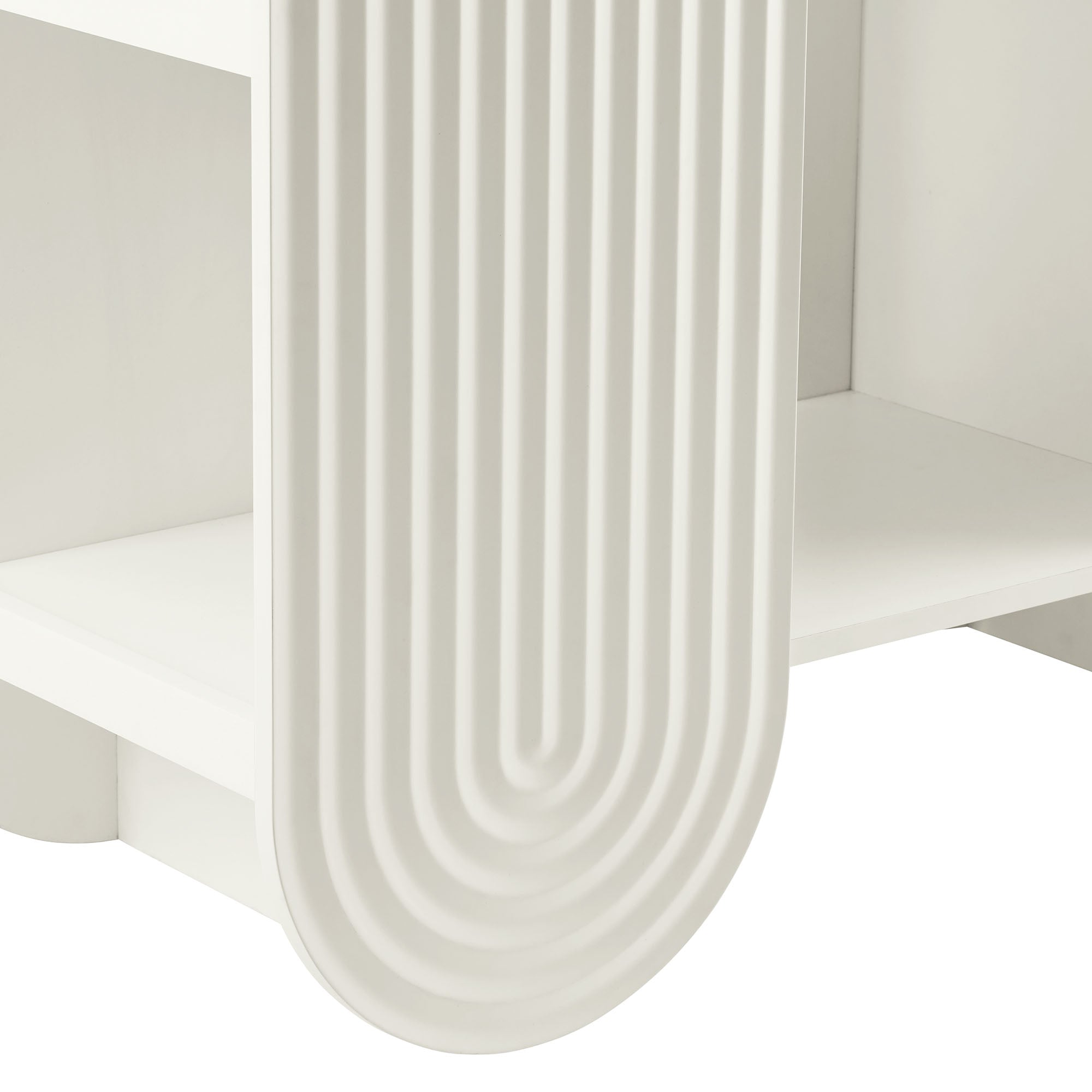 Daydream 58" Arched Bookshelf, White