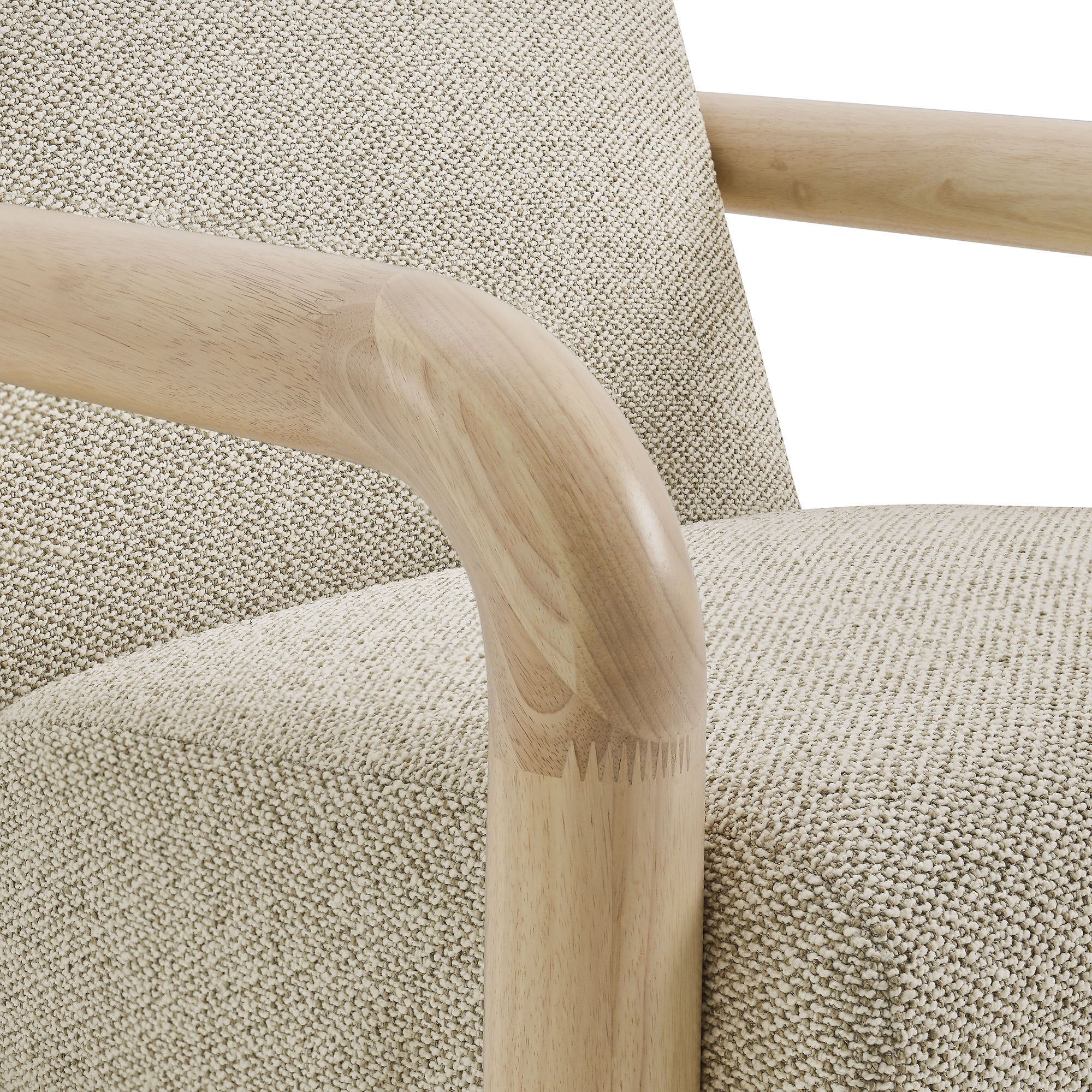 Sereno Boucle Accent Chair, Marble Oak
