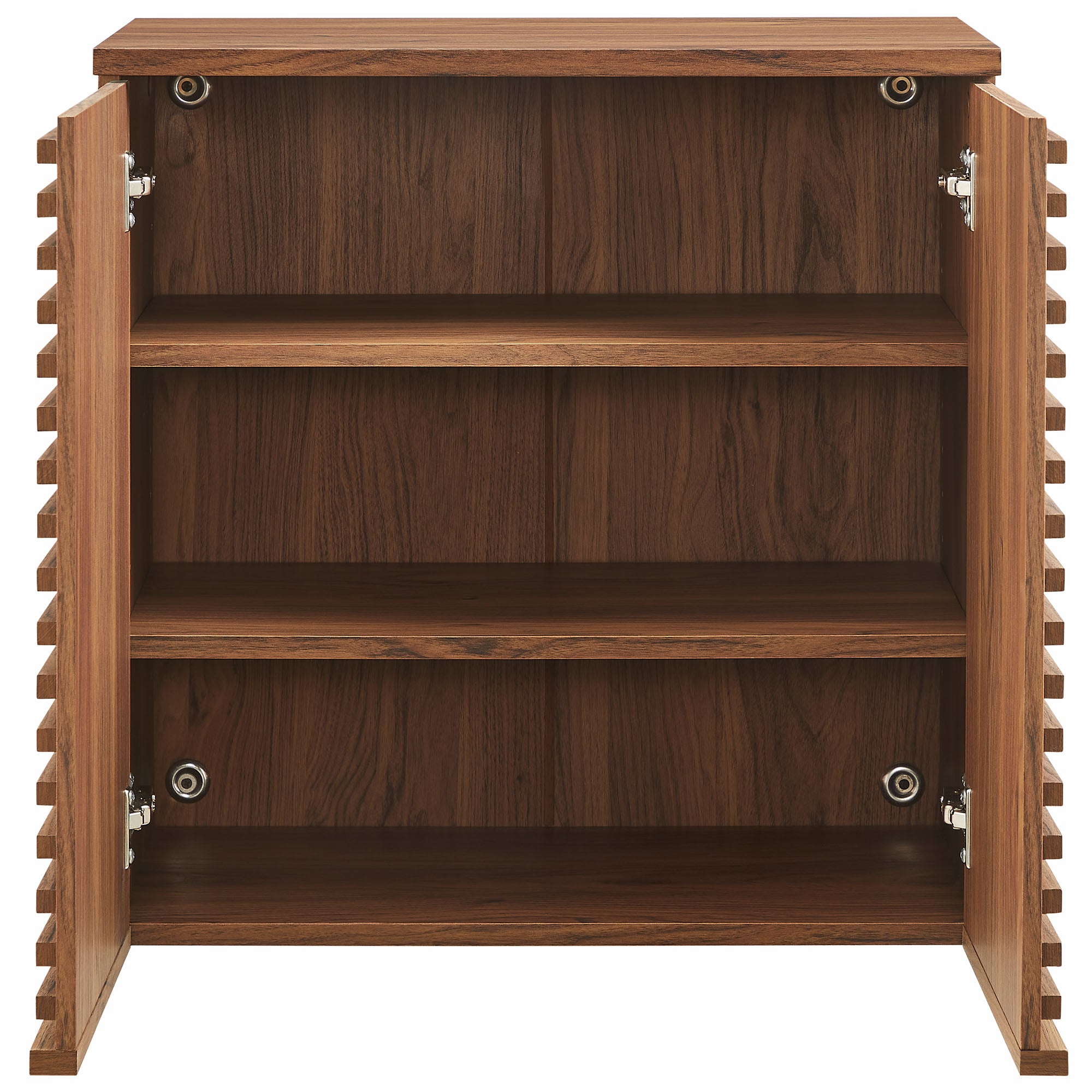 Render Wall Mounted Bathroom Cabinet, Walnut