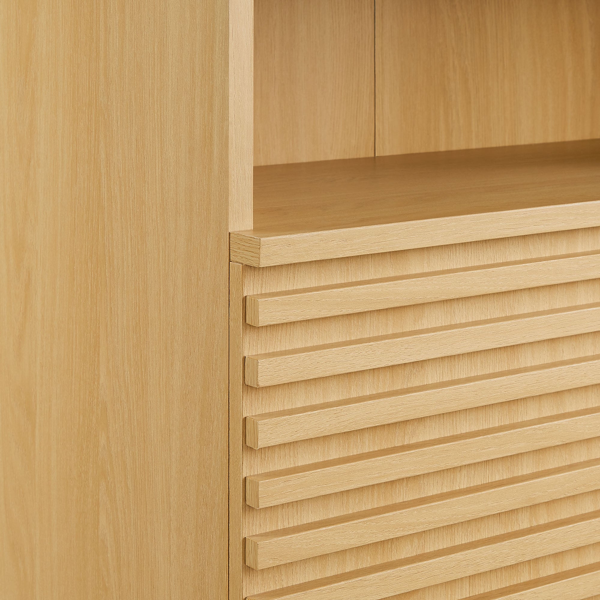 Render Freestanding Bathroom Storage Cabinet, Oak