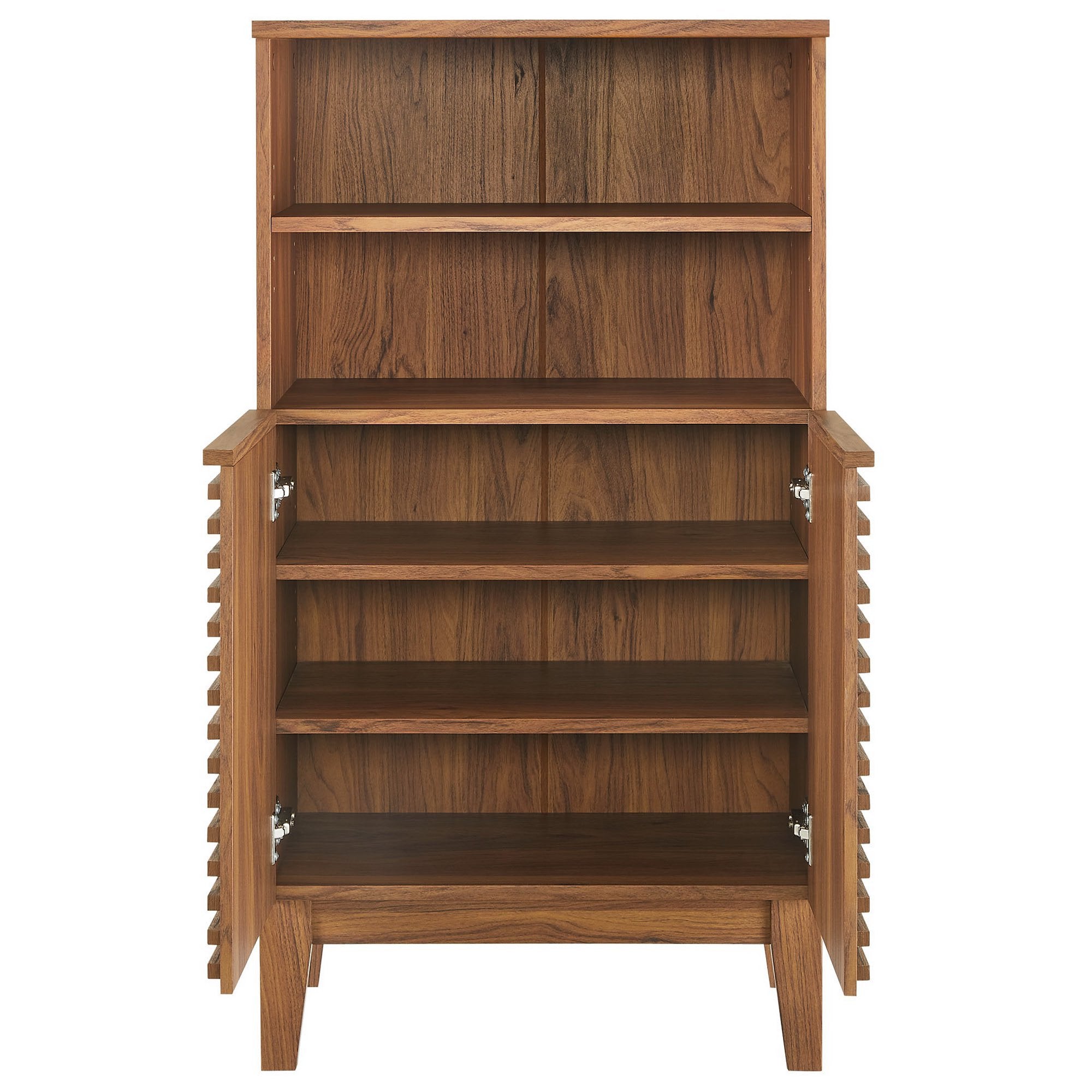 Render Freestanding Bathroom Storage Cabinet, Walnut