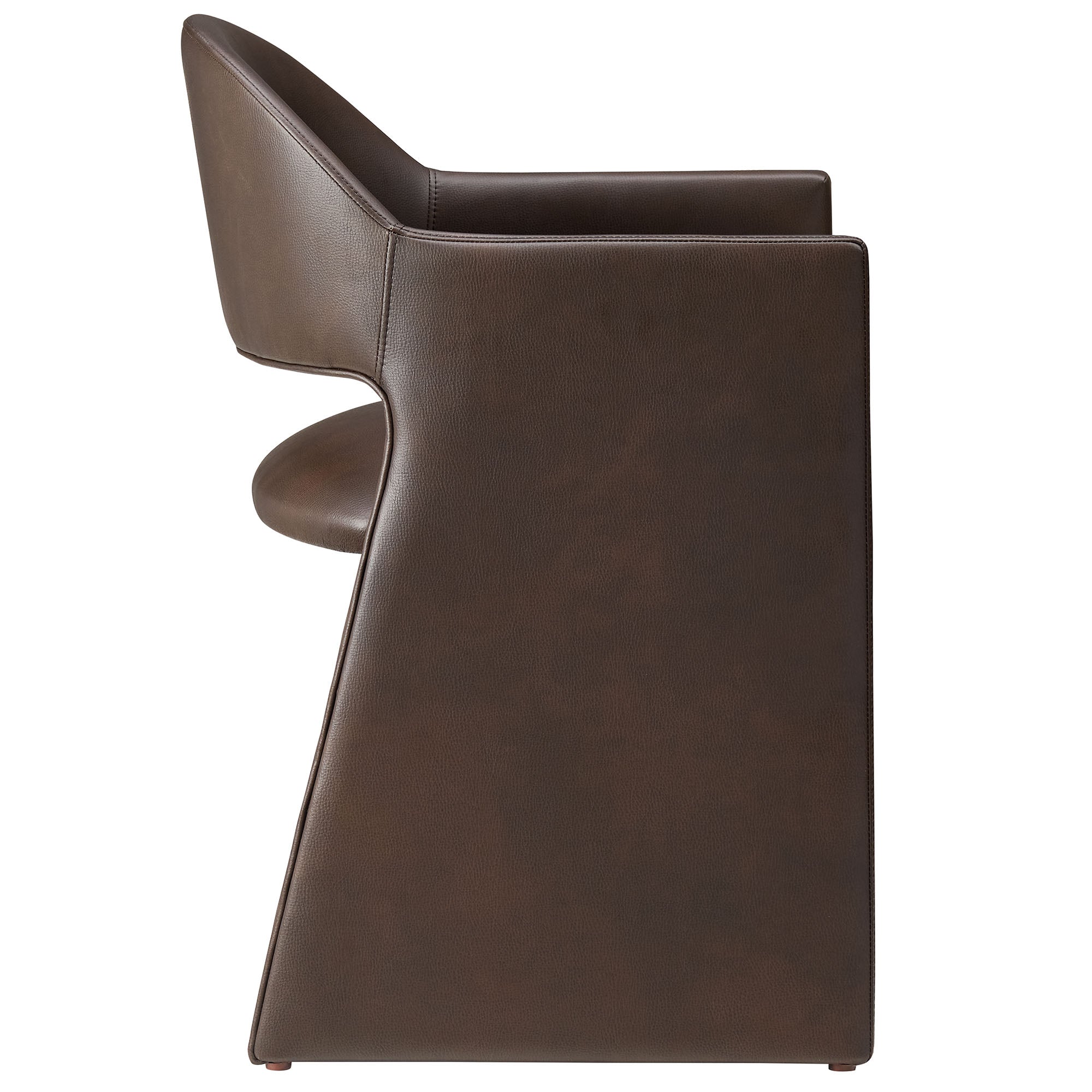 Talia Vegan Leather Dining Armchair, Espresso