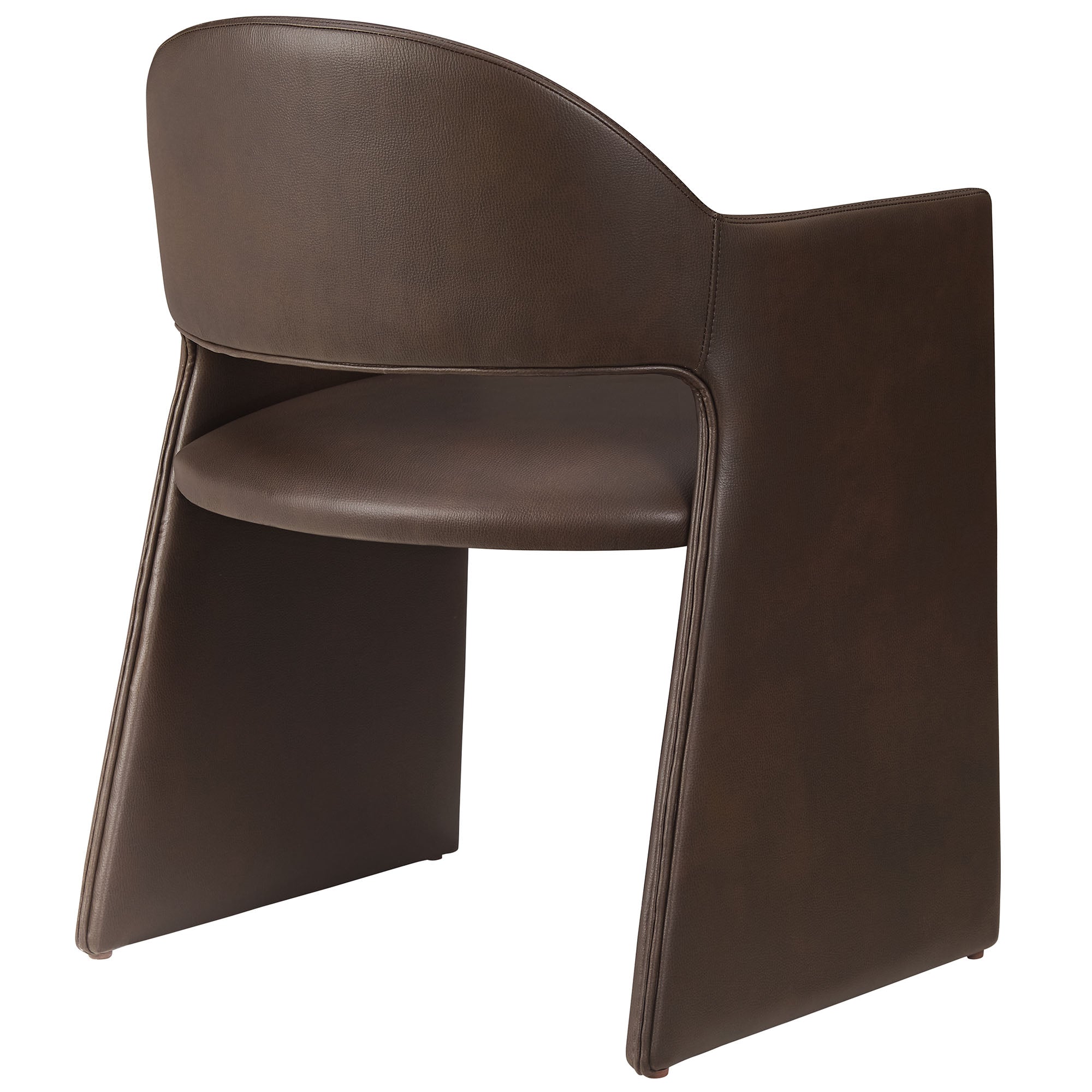 Talia Vegan Leather Dining Armchair, Espresso