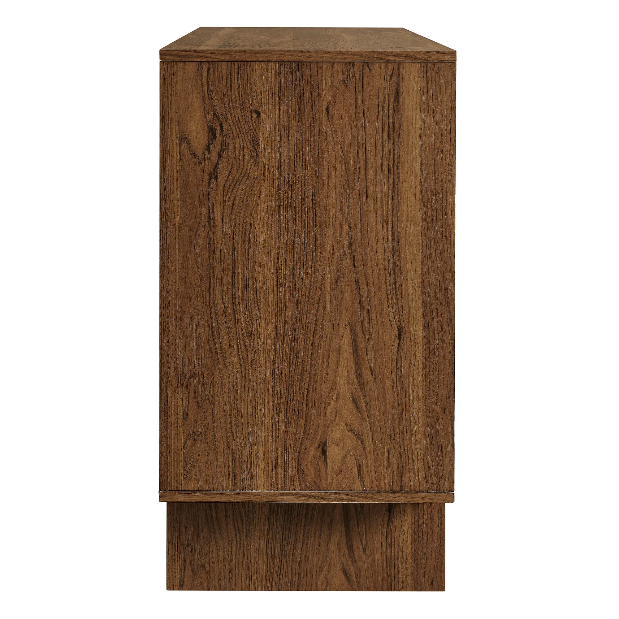 Owen 59 Inch 4 Door Geometric Sideboard, Walnut