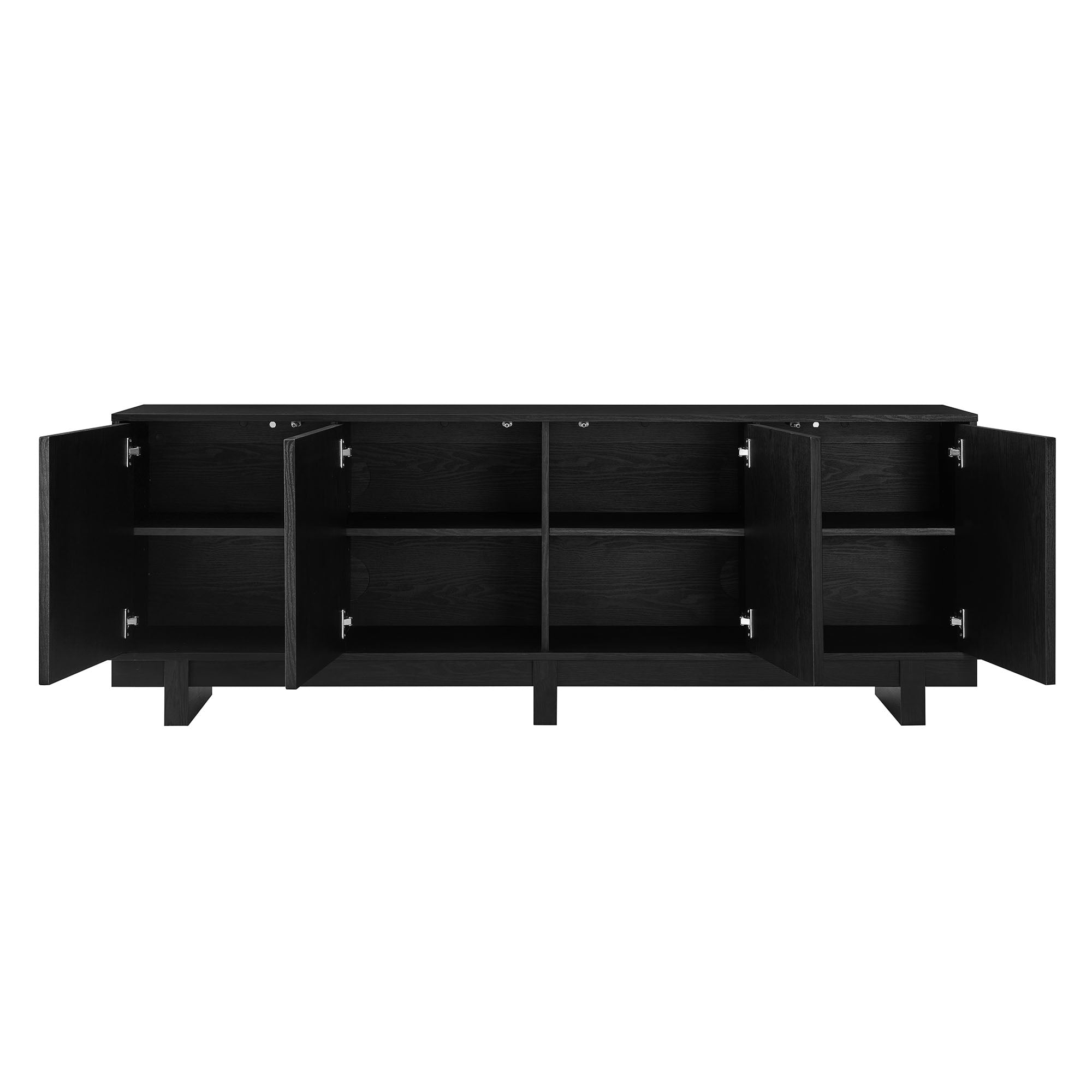 Knox 71 Inch TV Stand, Black