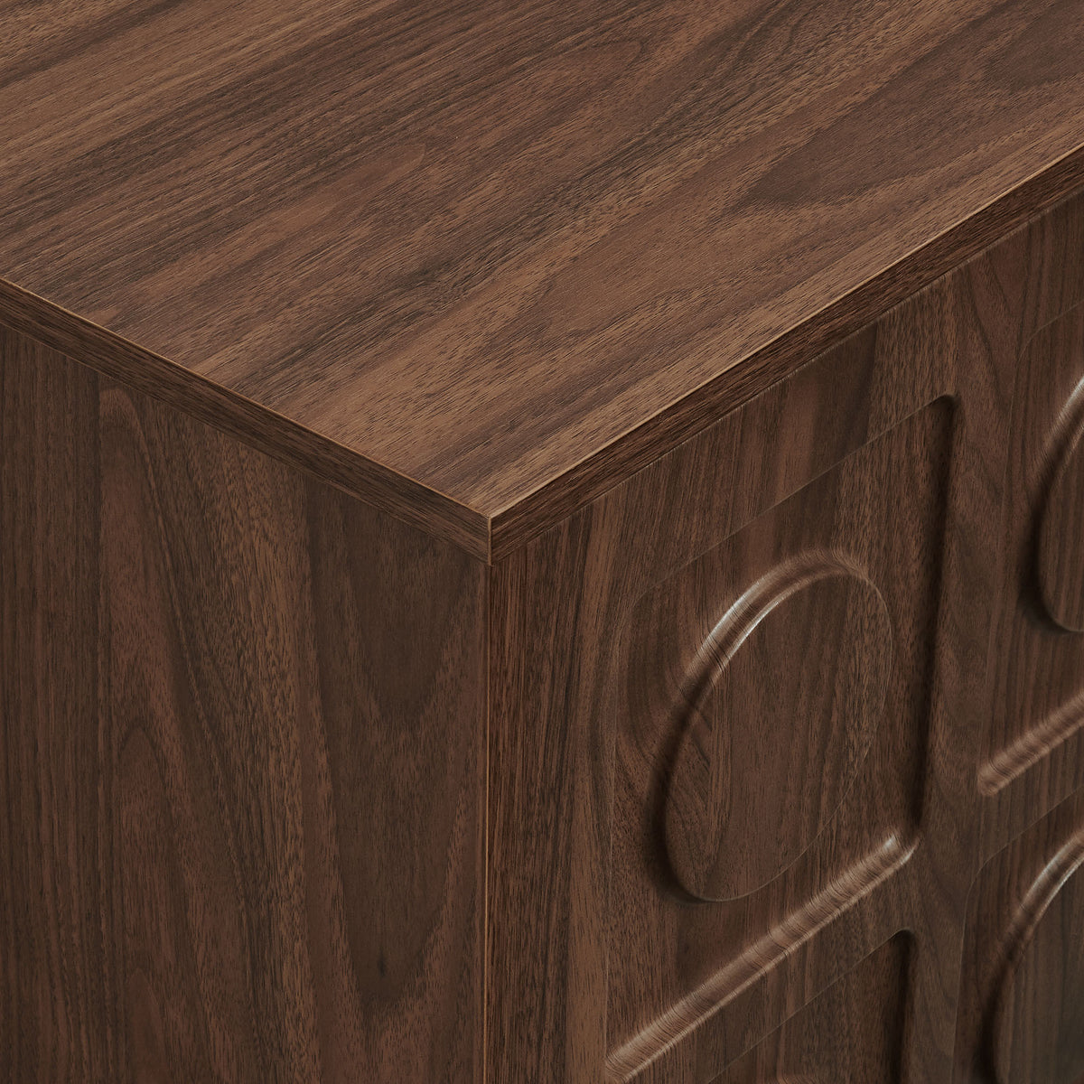 Knox 71 Inch TV Stand, Walnut