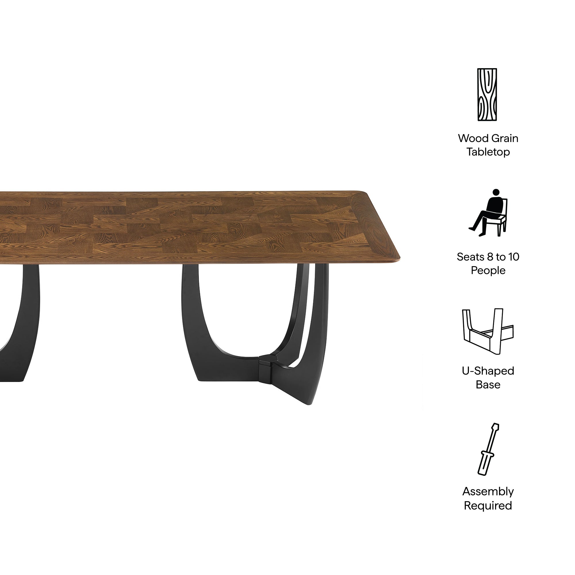 Wrenly 94" Dining Table, Walnut