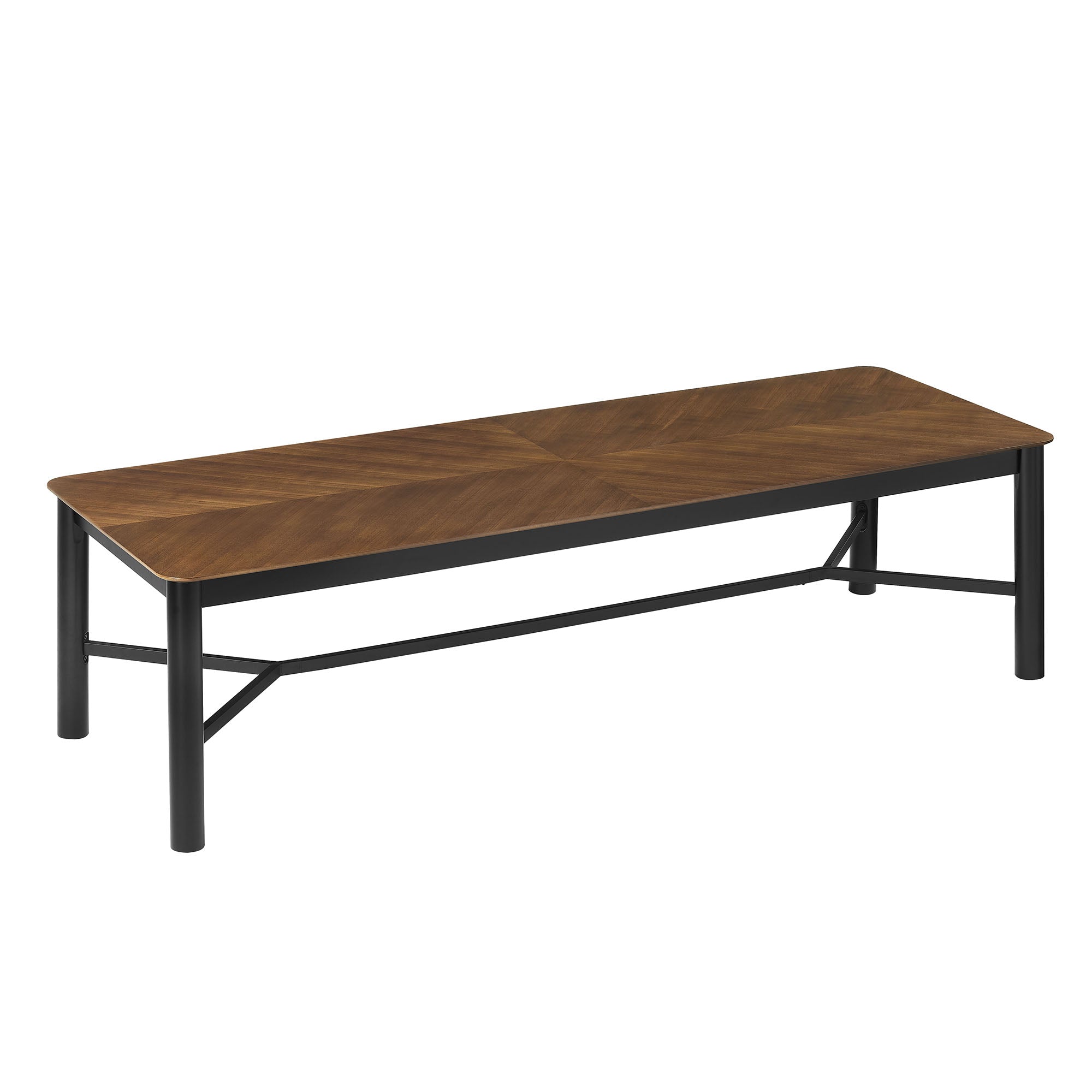 Ashlan 110" Rectangle Dining Table, Walnut