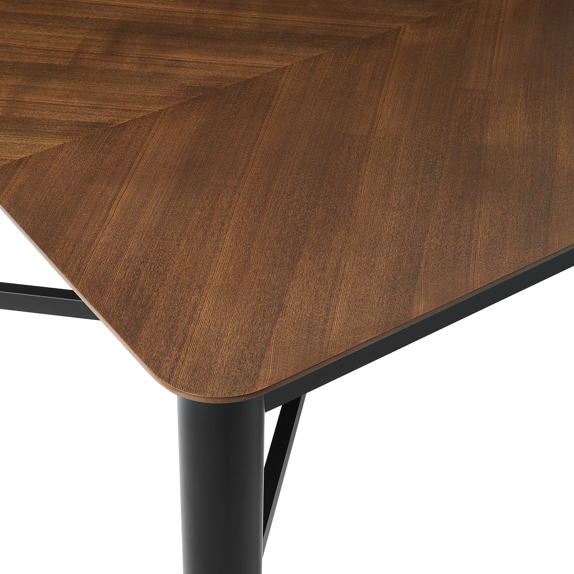 Ashlan 110" Rectangle Dining Table, Walnut