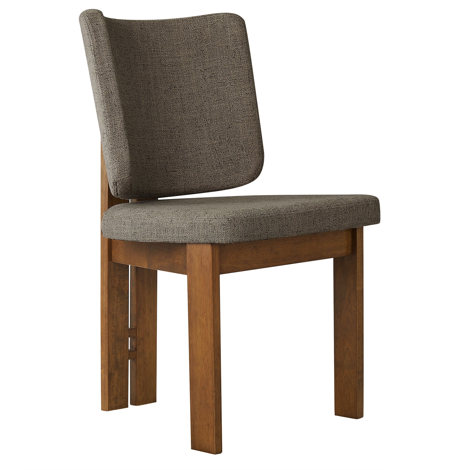 Alba Armless Upholstered Dining Chairs Set Of 2, Taupe