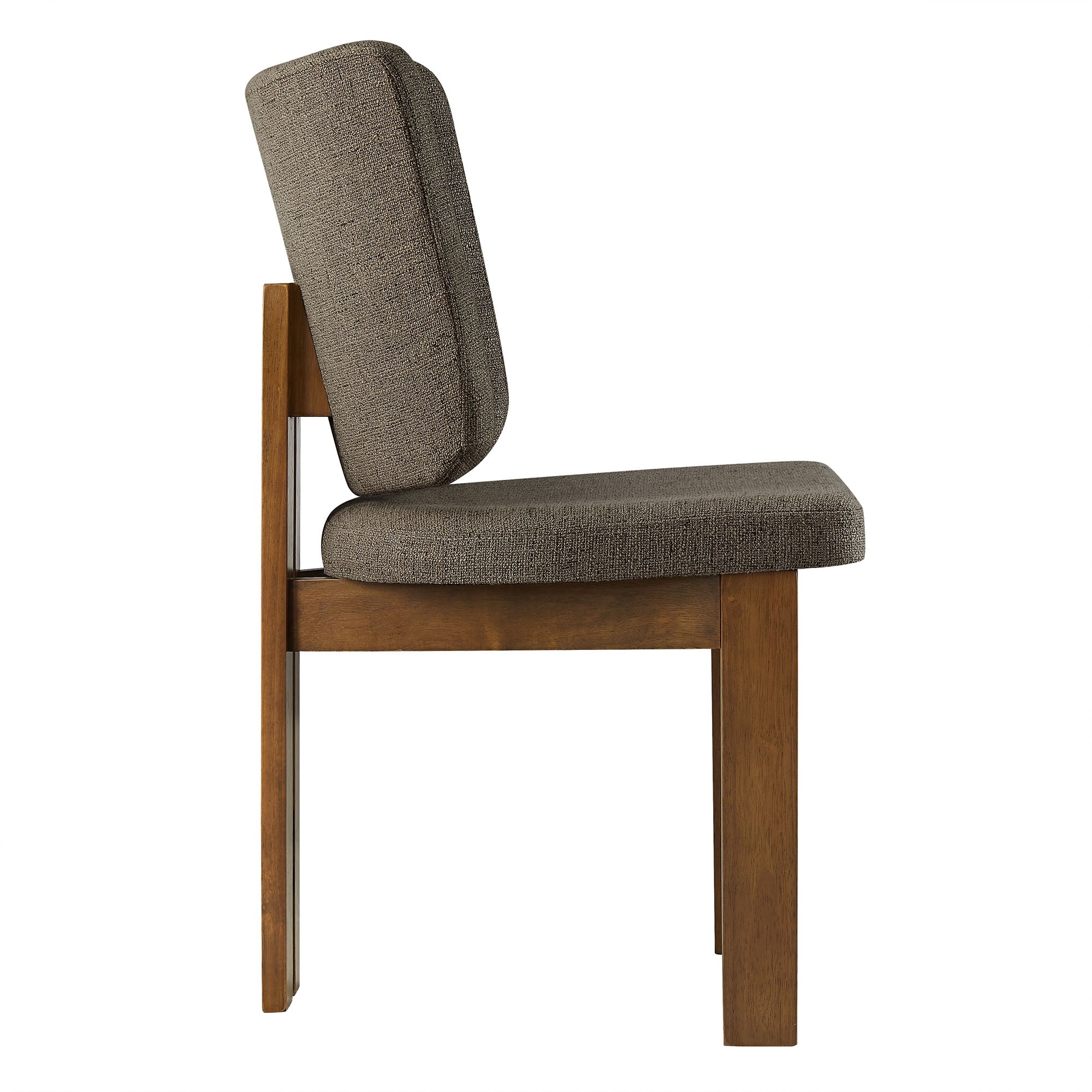 Alba Armless Upholstered Dining Chairs Set Of 2, Taupe