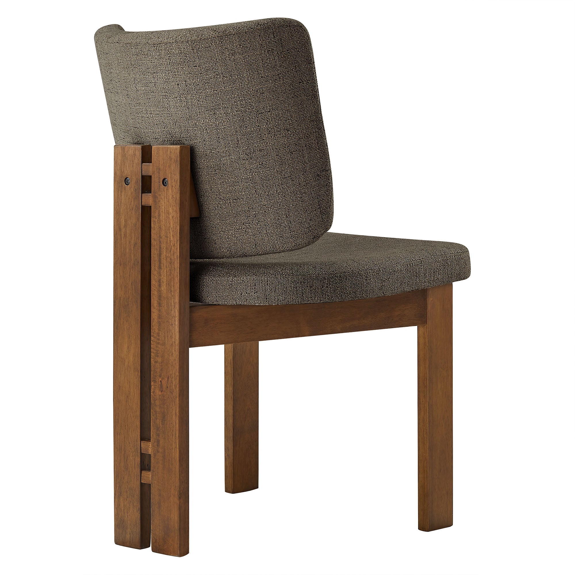 Alba Armless Upholstered Dining Chairs Set Of 2, Taupe