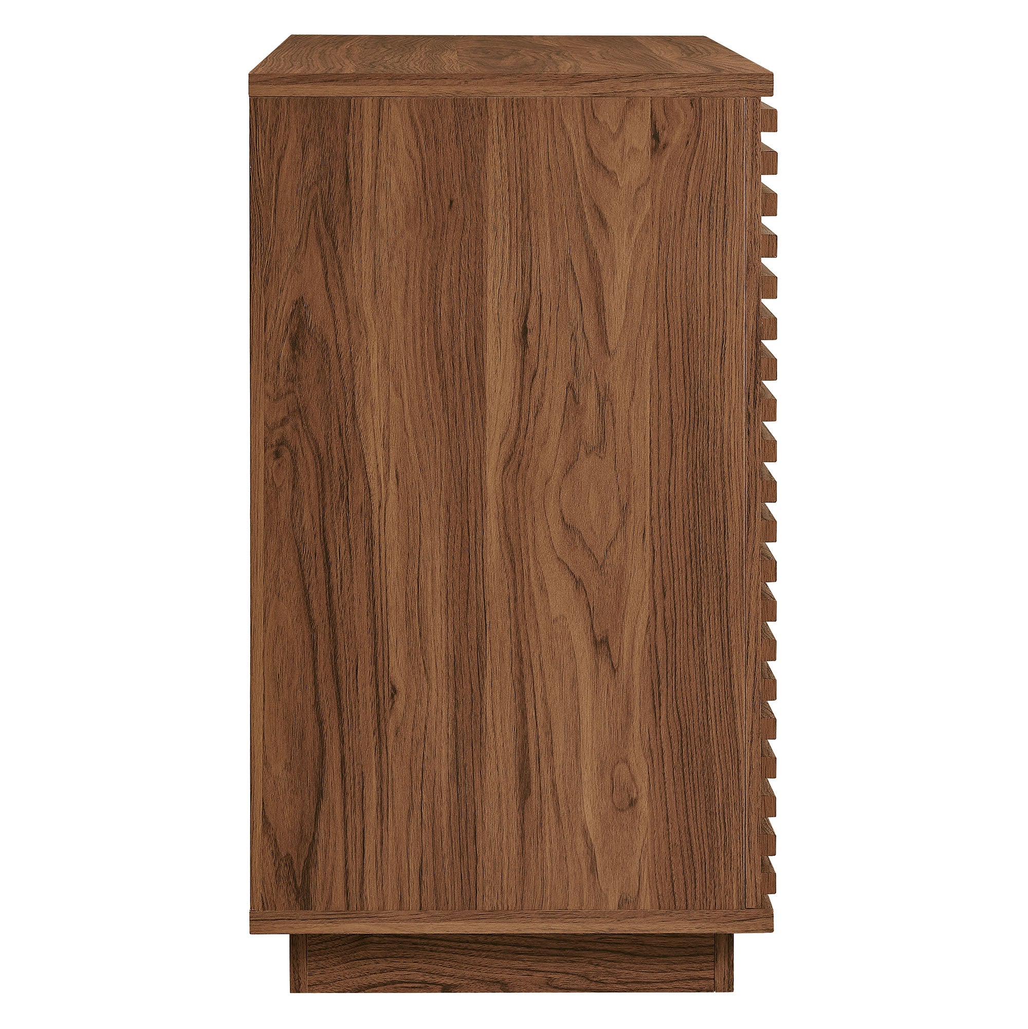 Render 2-Door Fluted Accent Cabinet, Walnut