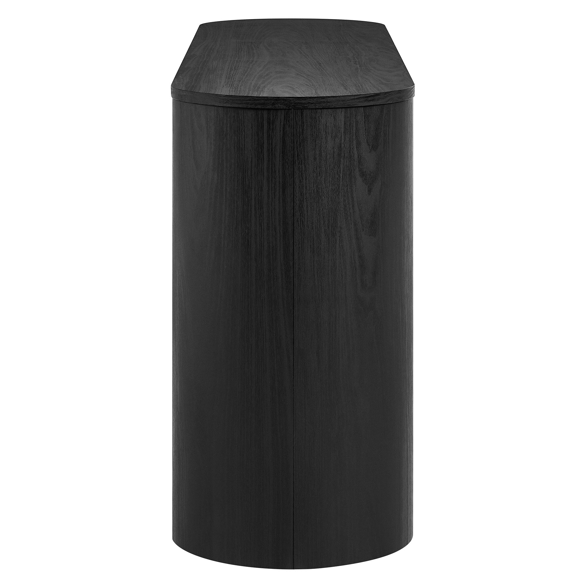 Duval 62 Inch Oval Sideboard, Black