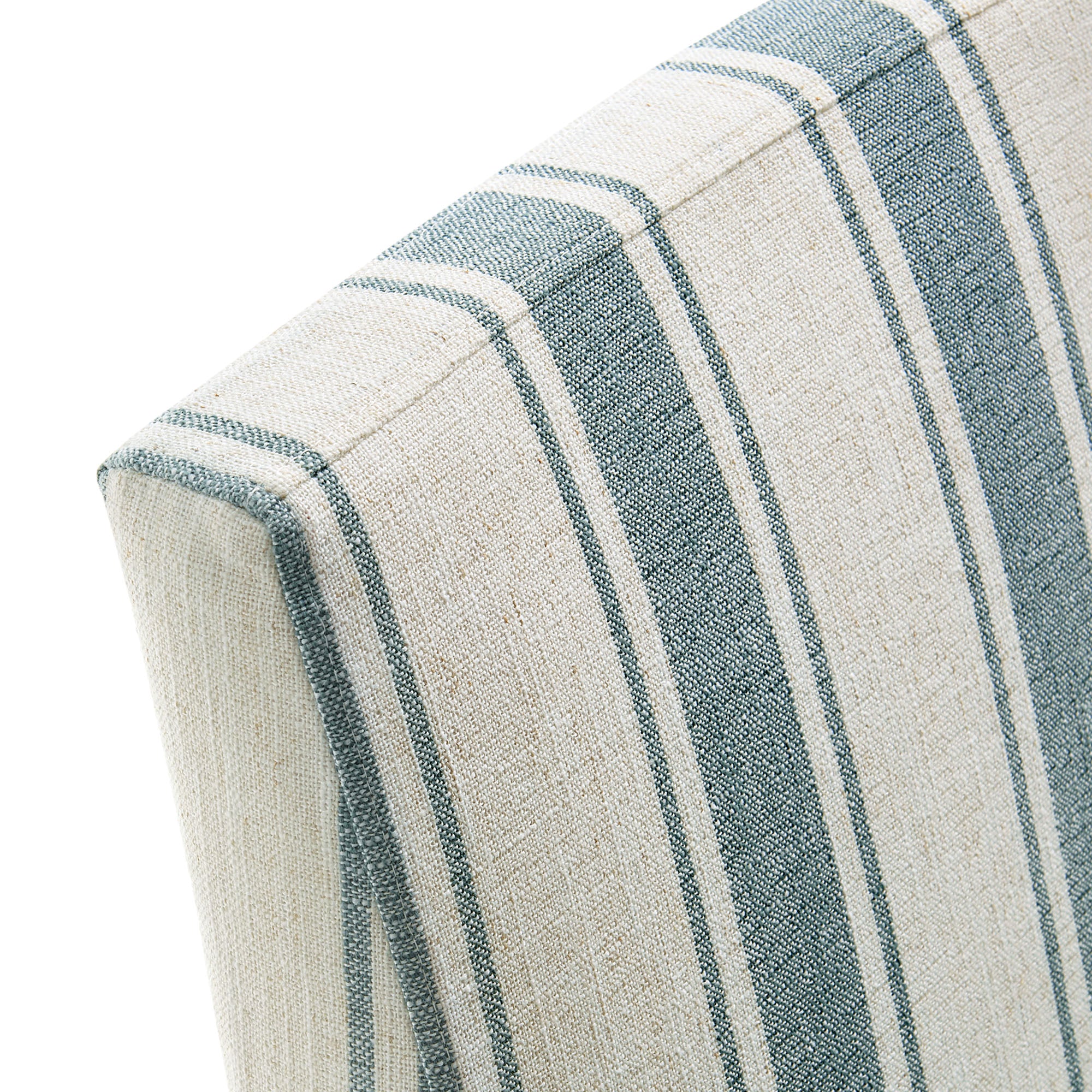 Tessera Striped Slipcovered Dining Side Chair, Blue Stripe
